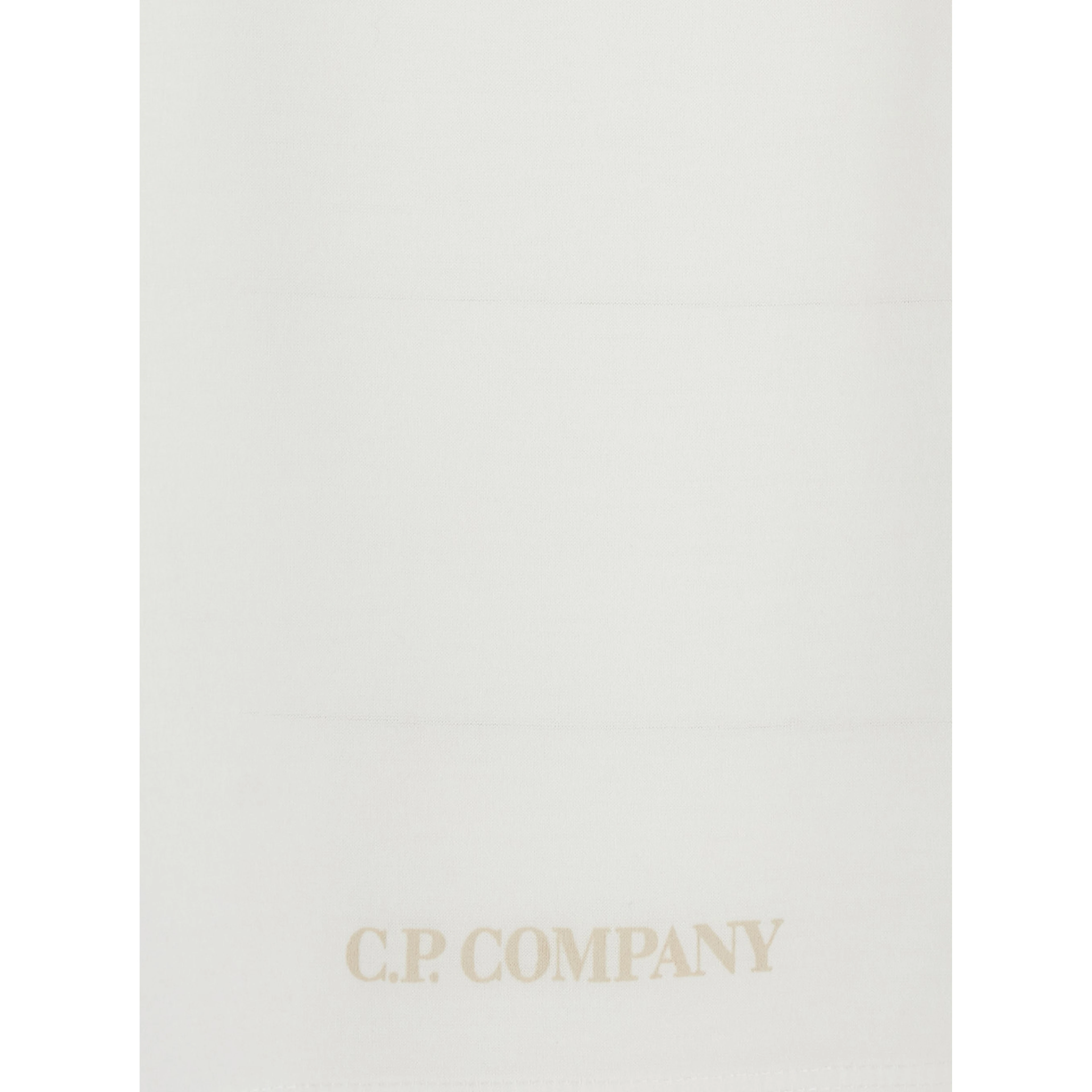 White T-Shirt with Round Neck and Logo on the Front in Cotton Men