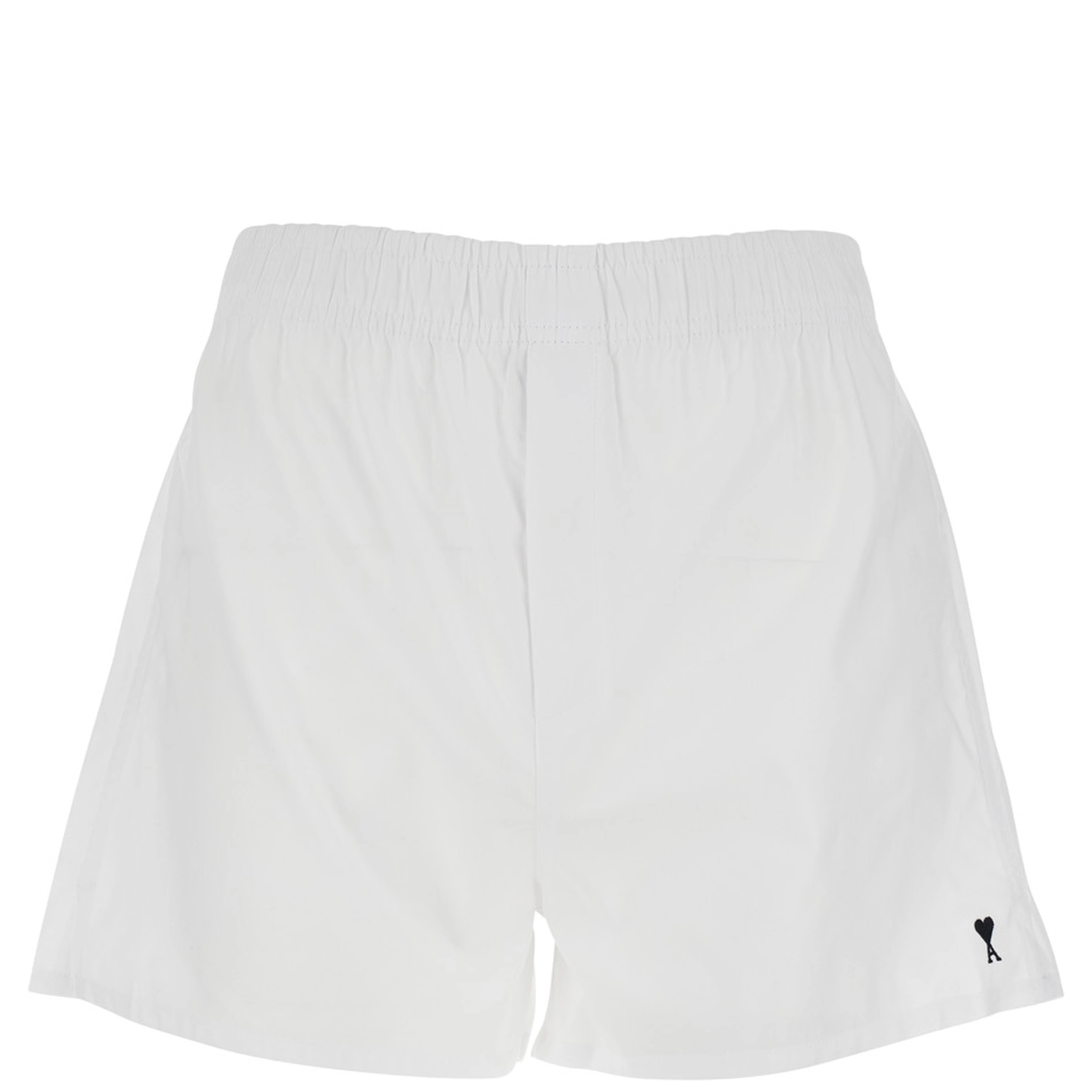 White shorts with elasticated waist and ADC logo on the front in cotton man