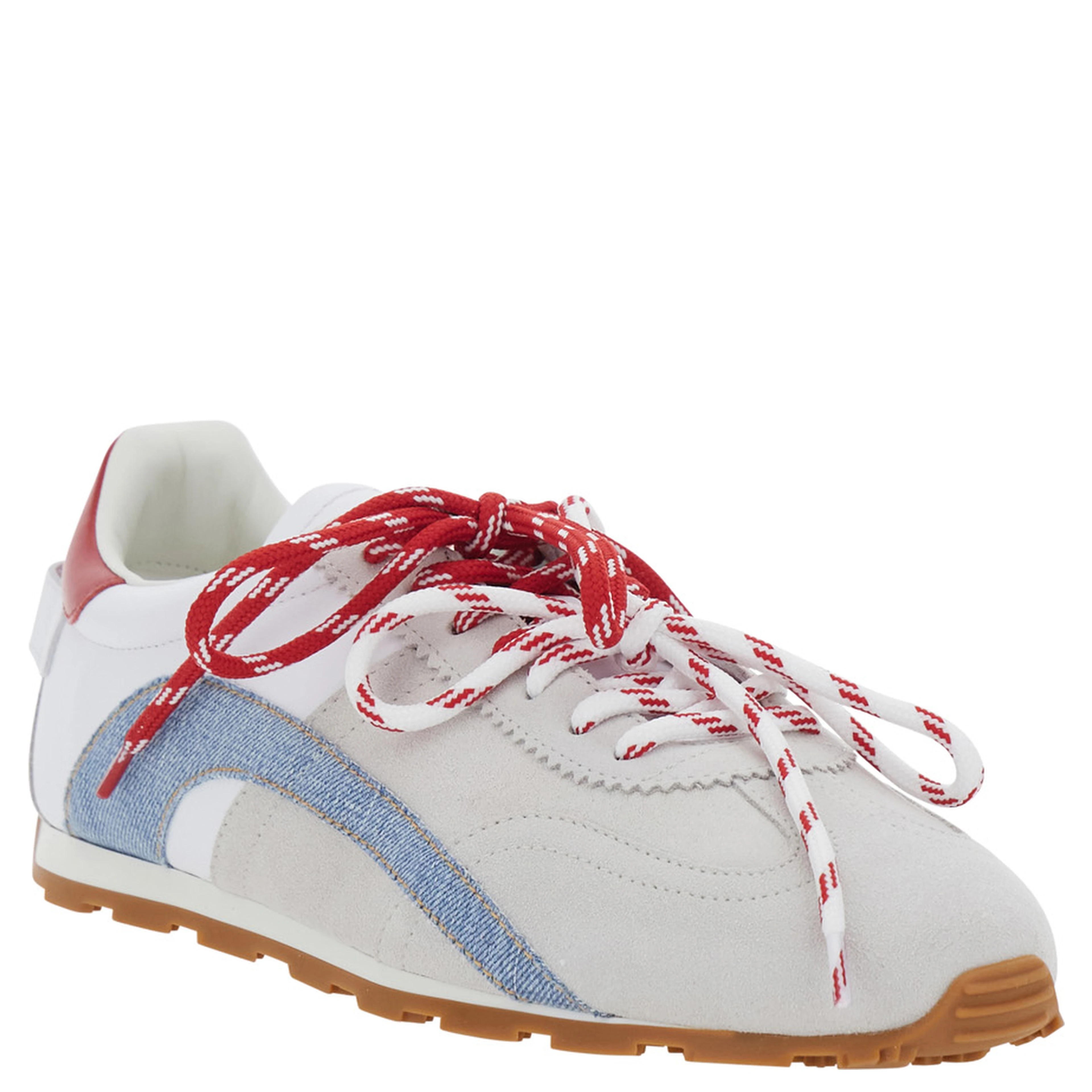 DC-642 White Low Top Sneakers with logo lettering on the tongue and logo patch on the back in Leather for Men