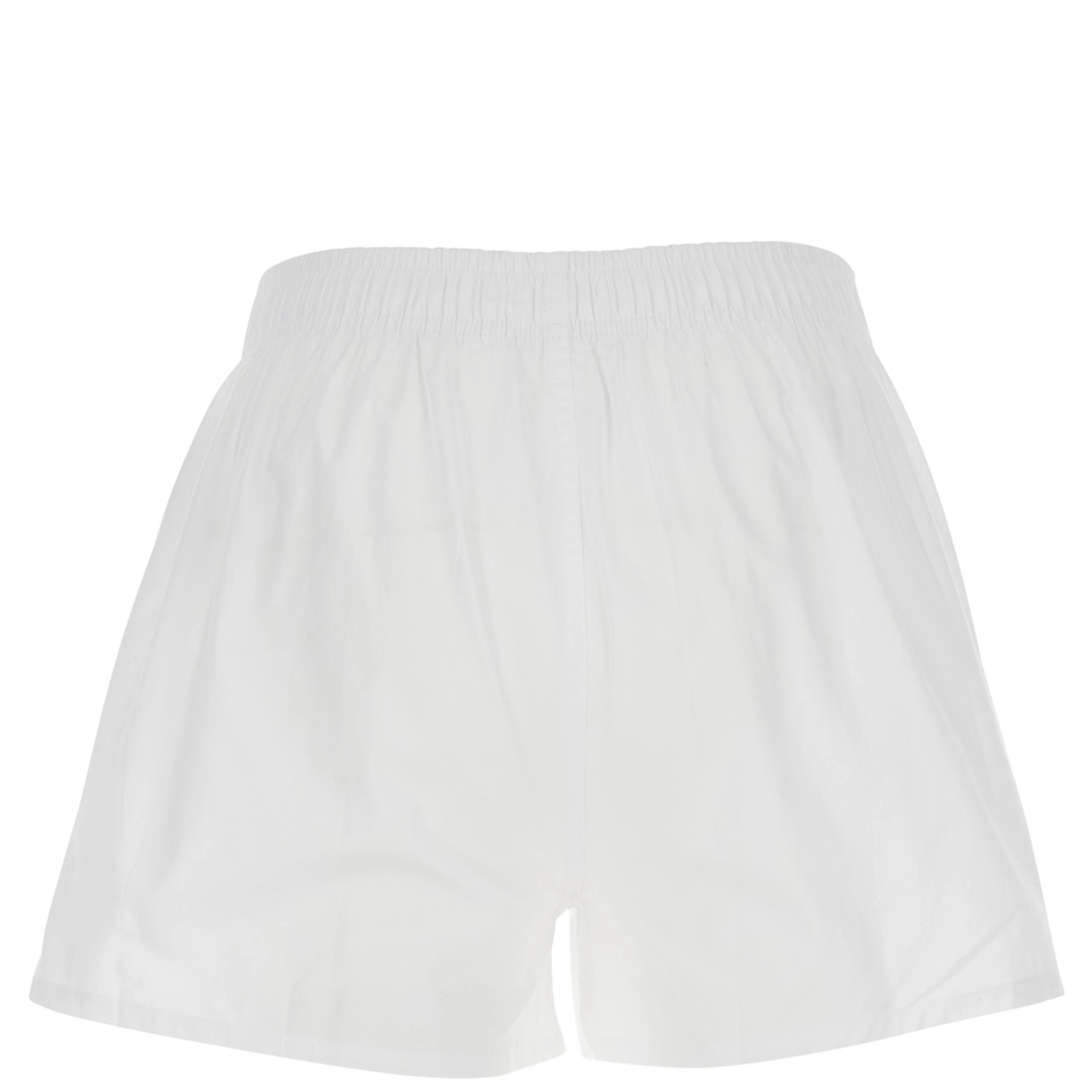 White shorts with elasticated waist and ADC logo on the front in cotton man