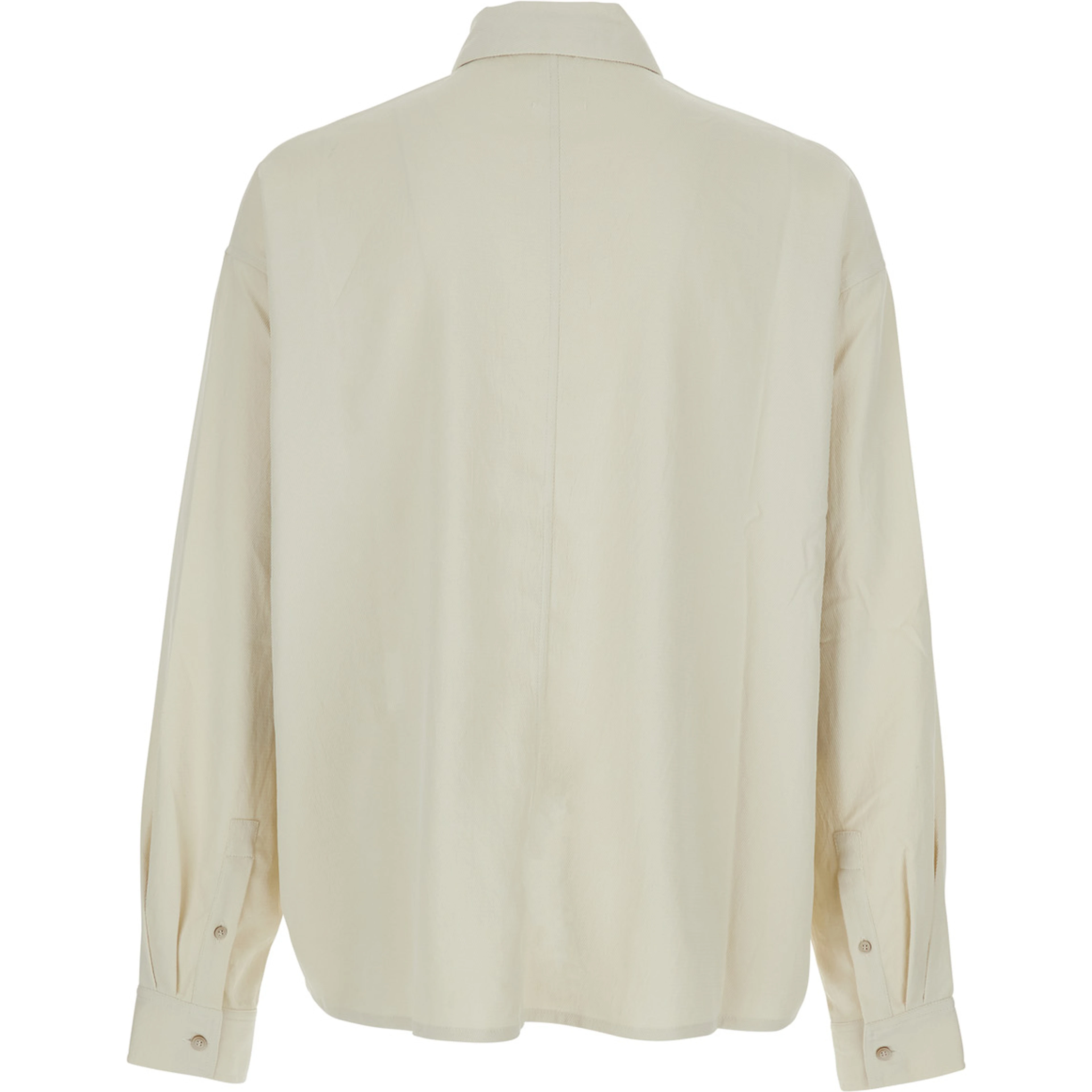 Gray Leo Shirt with classic collar and Long Sleeves in Tech Fabric Men
