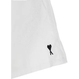 White shorts with elasticated waist and ADC logo on the front in cotton man
