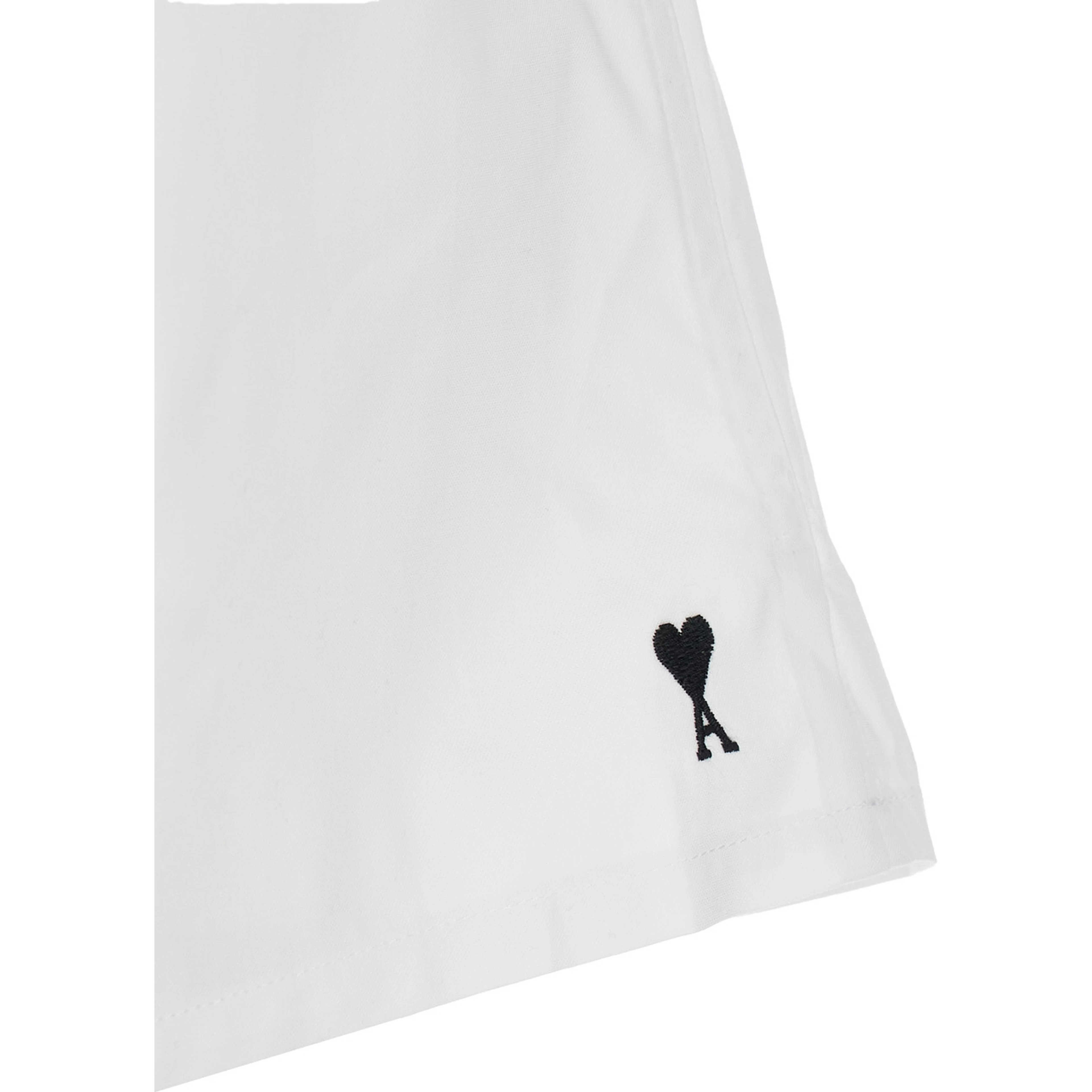 White shorts with elasticated waist and ADC logo on the front in cotton man