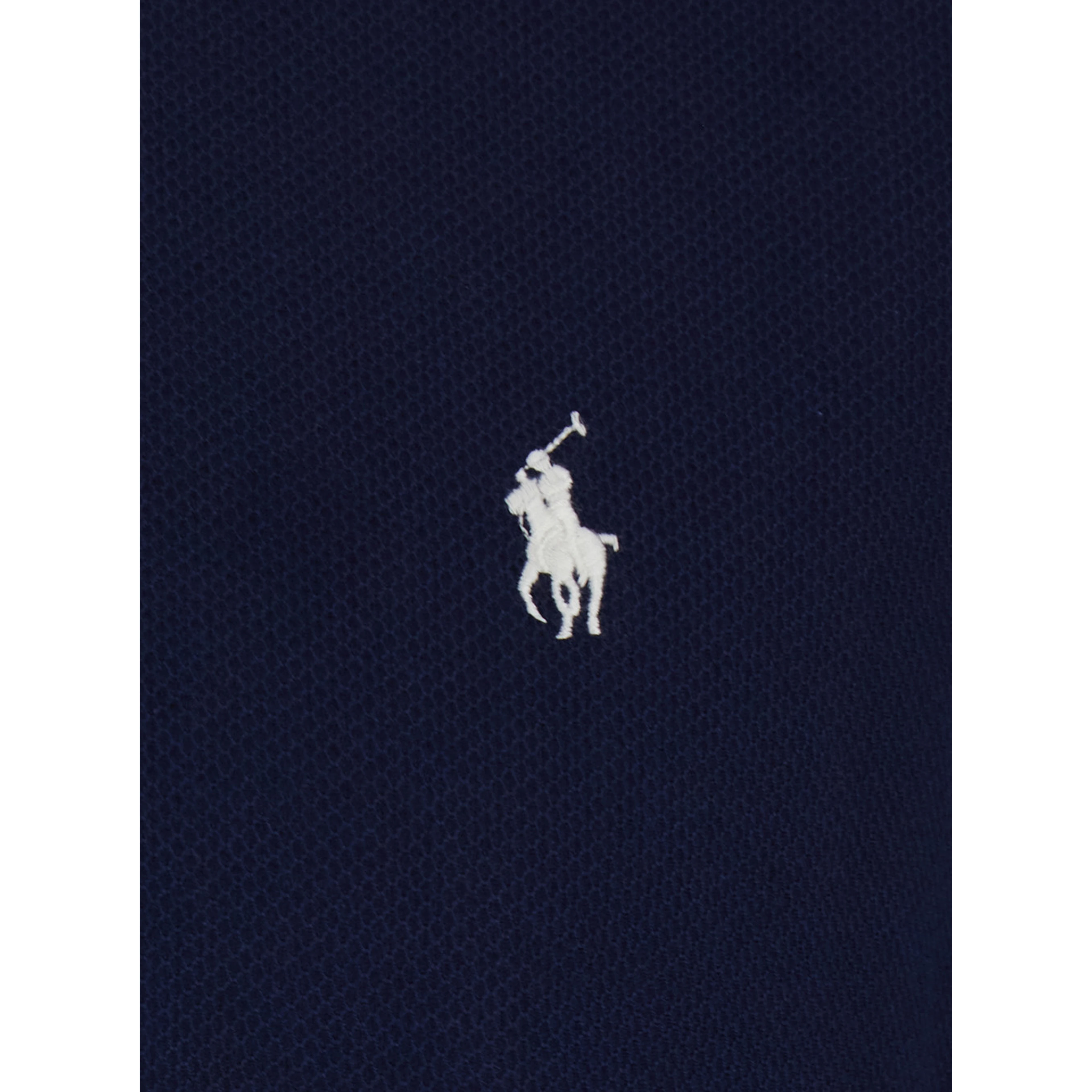 Blue Polo Shirt with Classic Collar and Pony Embroidery on the Front in Cotton for Men