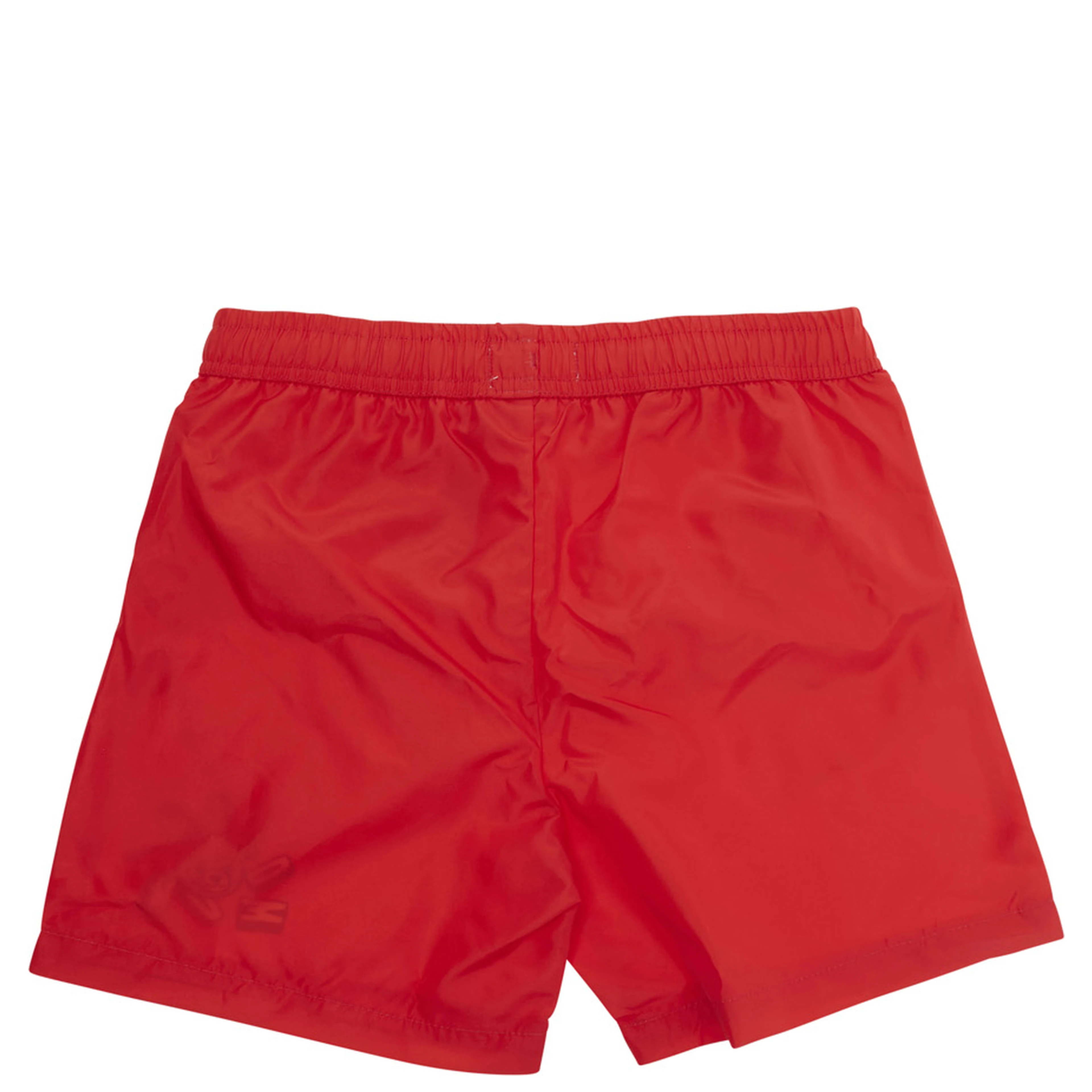 red Swim shorts with elasticated waist and logo on the front in tech fabric boy