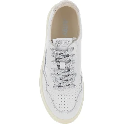 Medalist White Low Top Sneakers with Lace Closure in Leather Woman