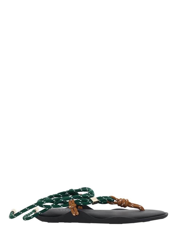 Flo Multicolor Sandals with Straps and Ankle Strap in Leather Women