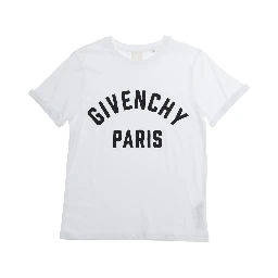 White Short Sleeve T-shirt in Cotton Boy