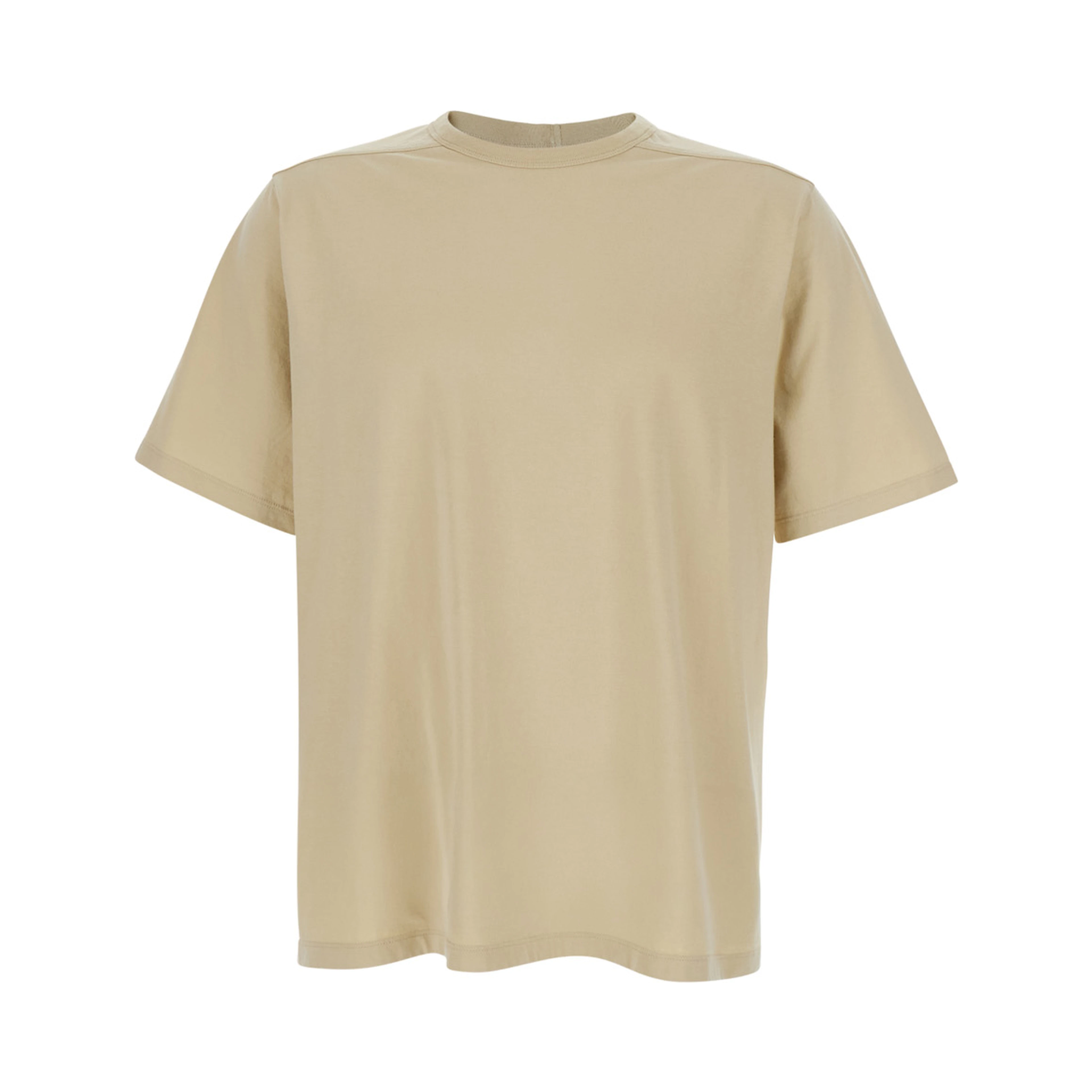 T-Shirt Brad Beige with Crew Neck and Short Sleeves in Cotton for Men