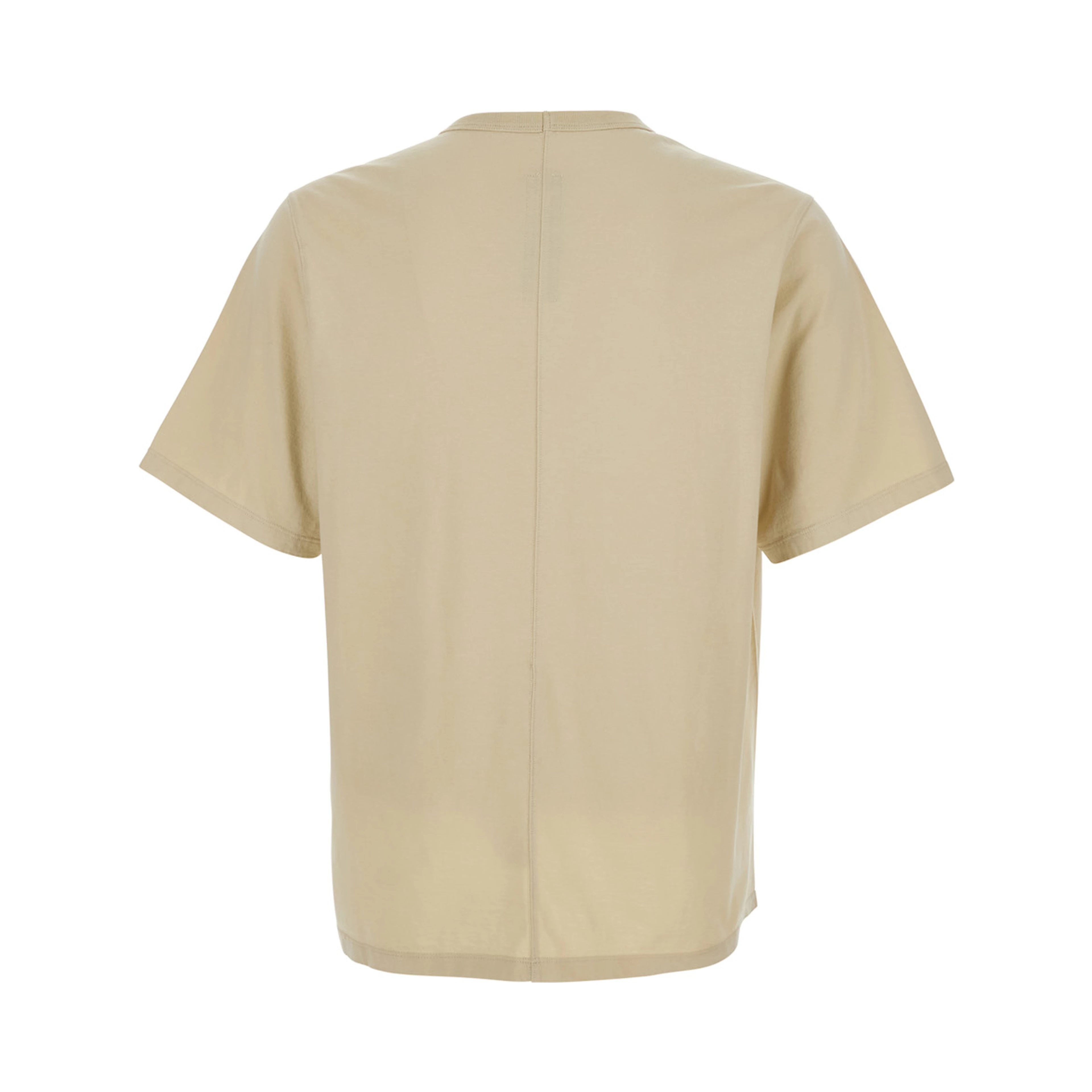 T-Shirt Brad Beige with Crew Neck and Short Sleeves in Cotton for Men