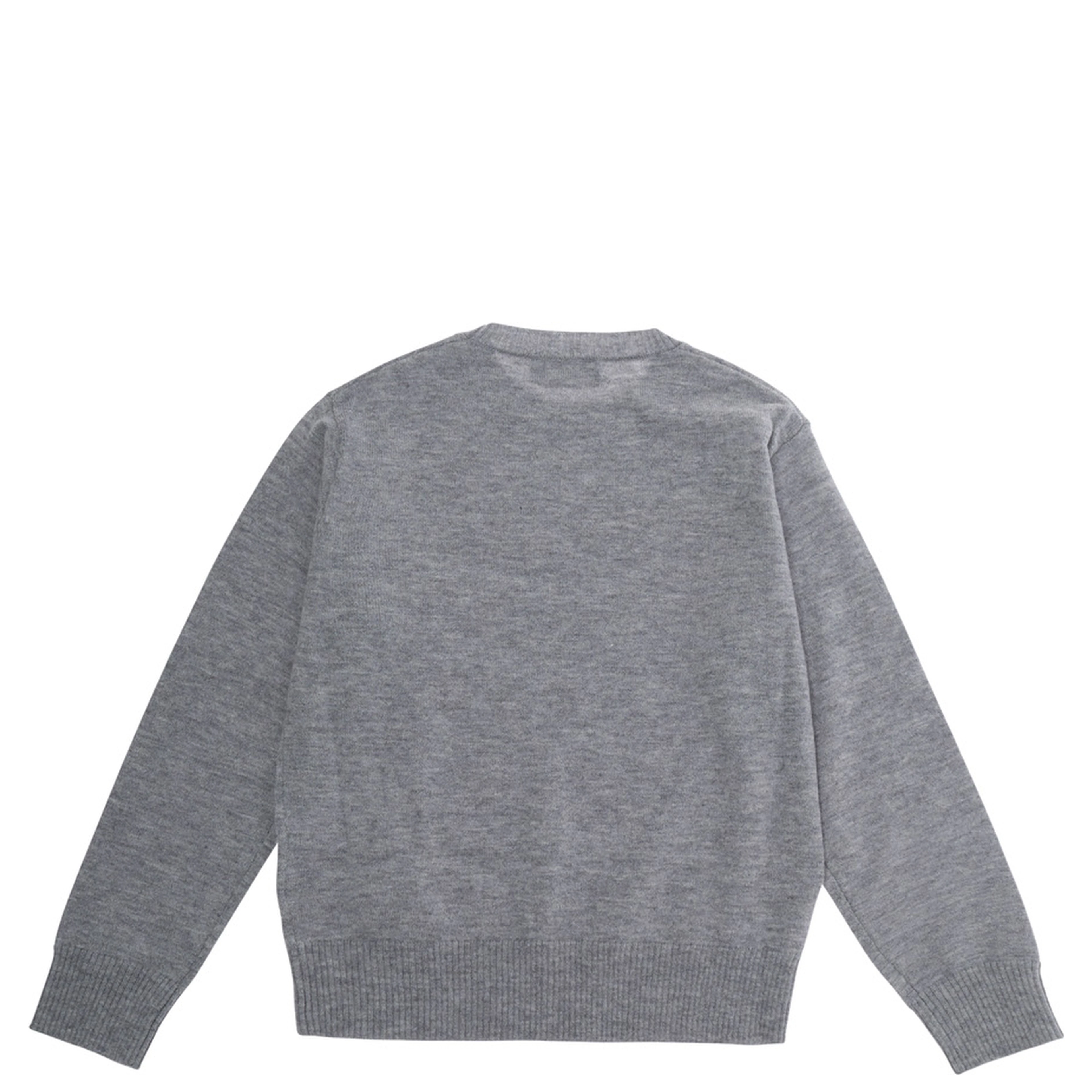 Gray Crewneck Sweater with Logo Lettering on the Front in Boy