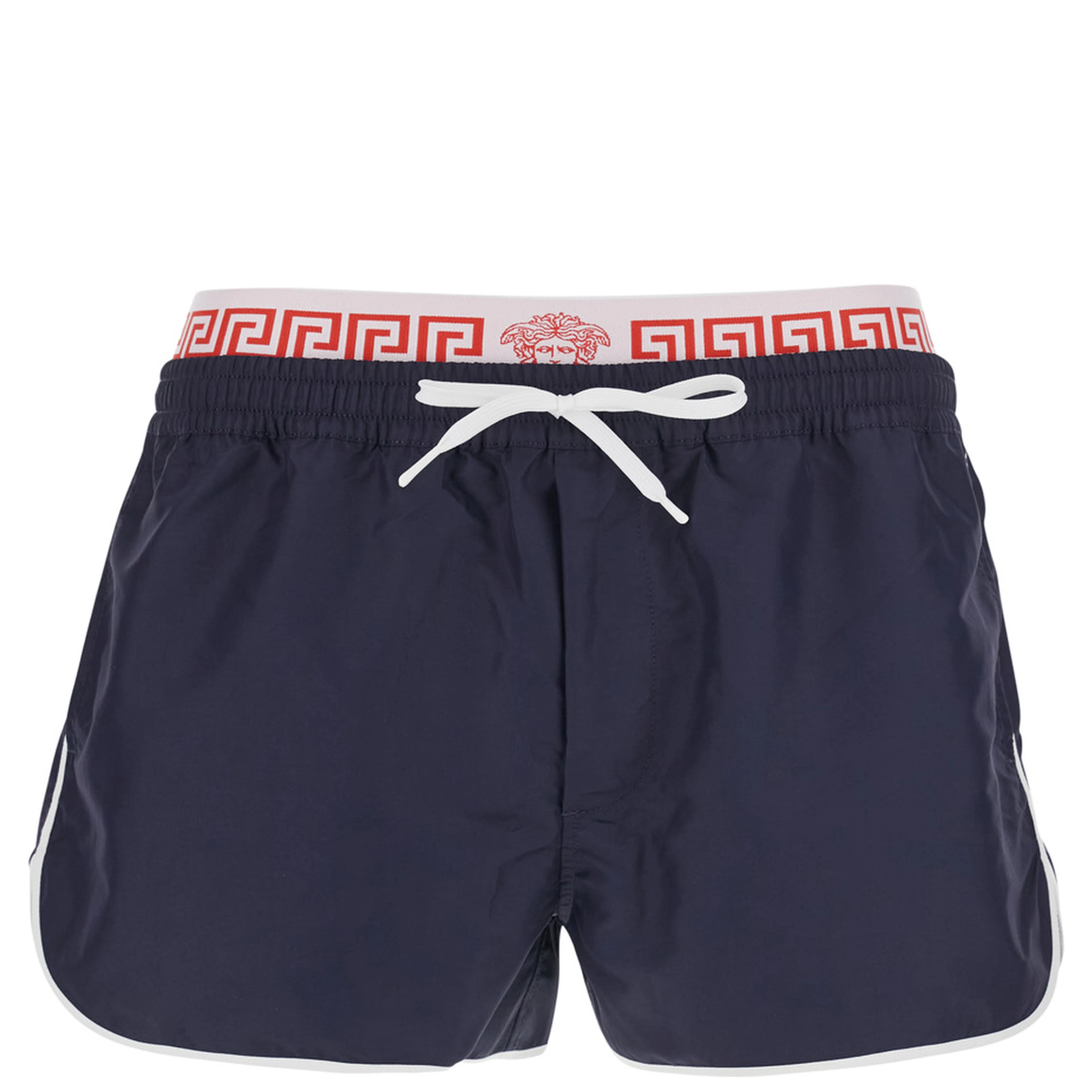 Blue Swim shorts with logo band in Tech Fabric Men
