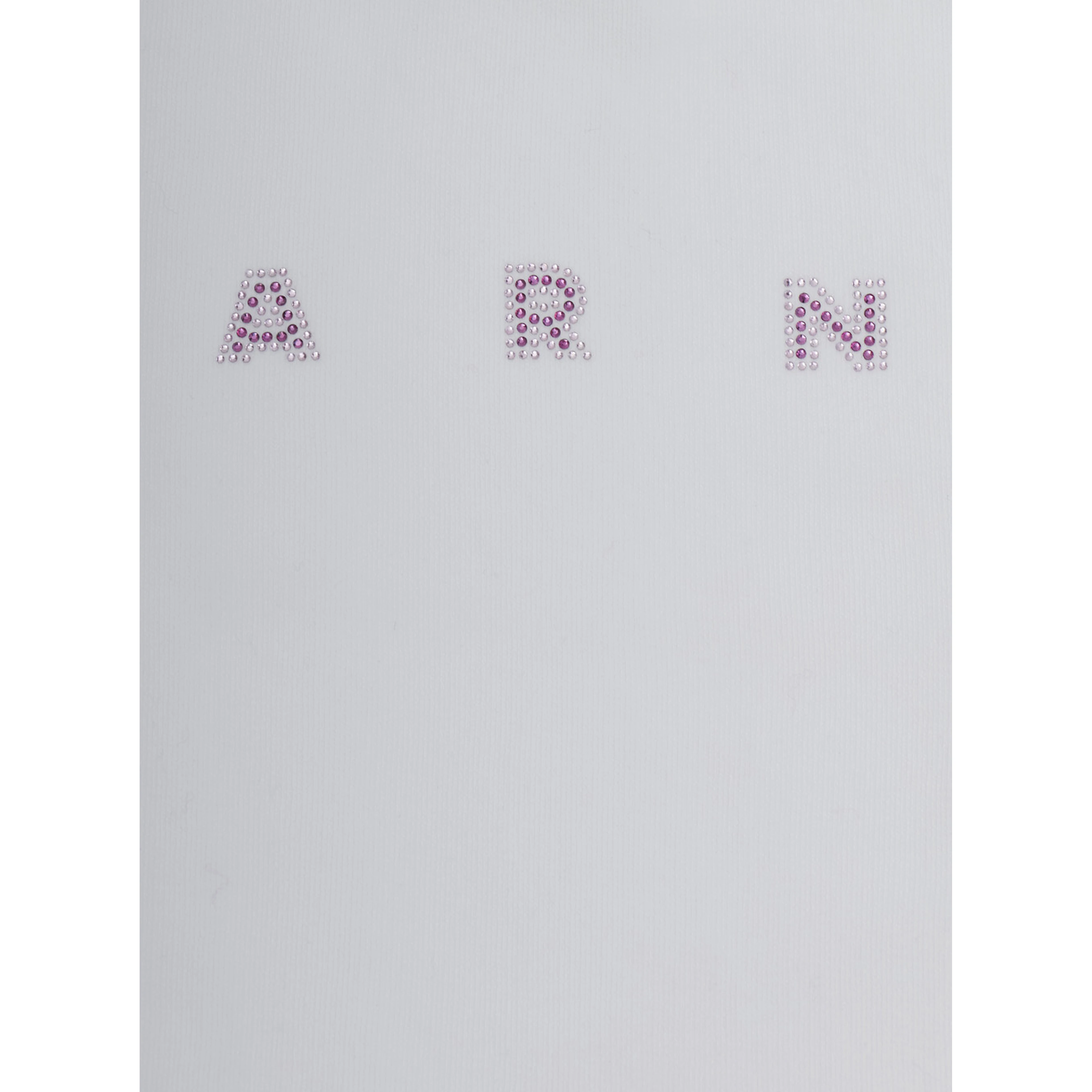 White Crewneck Sweatshirt with Logo lettering on the Front in Cotton Girl