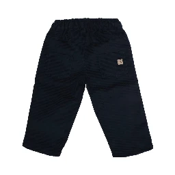 PANTS with pockets and finished hems in Cotton and Blue for Boy