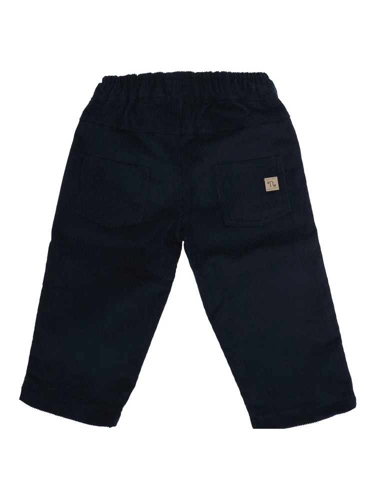 PANTS with pockets and finished hems in Cotton and Blue for Boy alternative