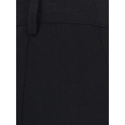 MINI SKIRT with elegant details and mixed fabric in Black for women