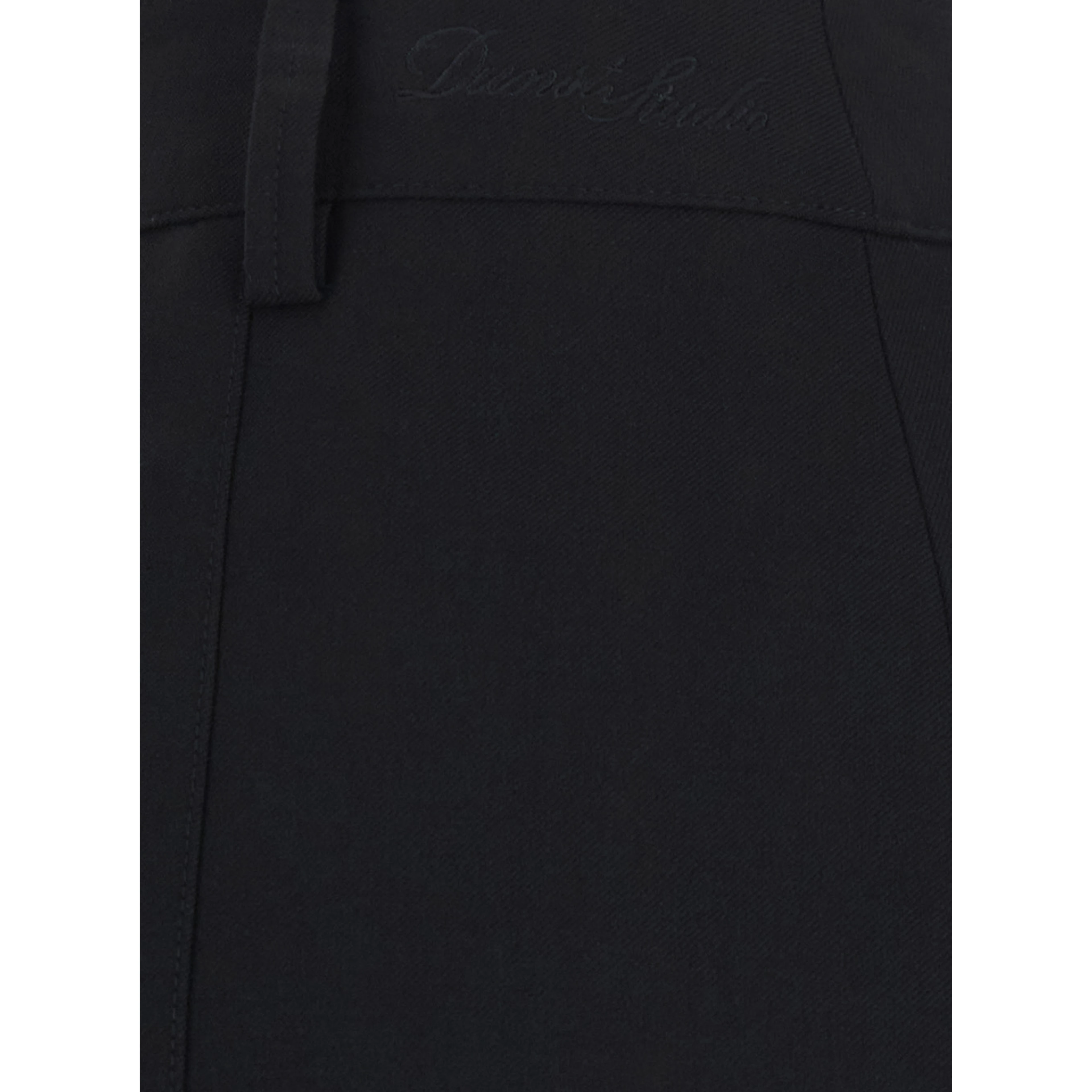 MINI SKIRT with elegant details and mixed fabric in Black for women