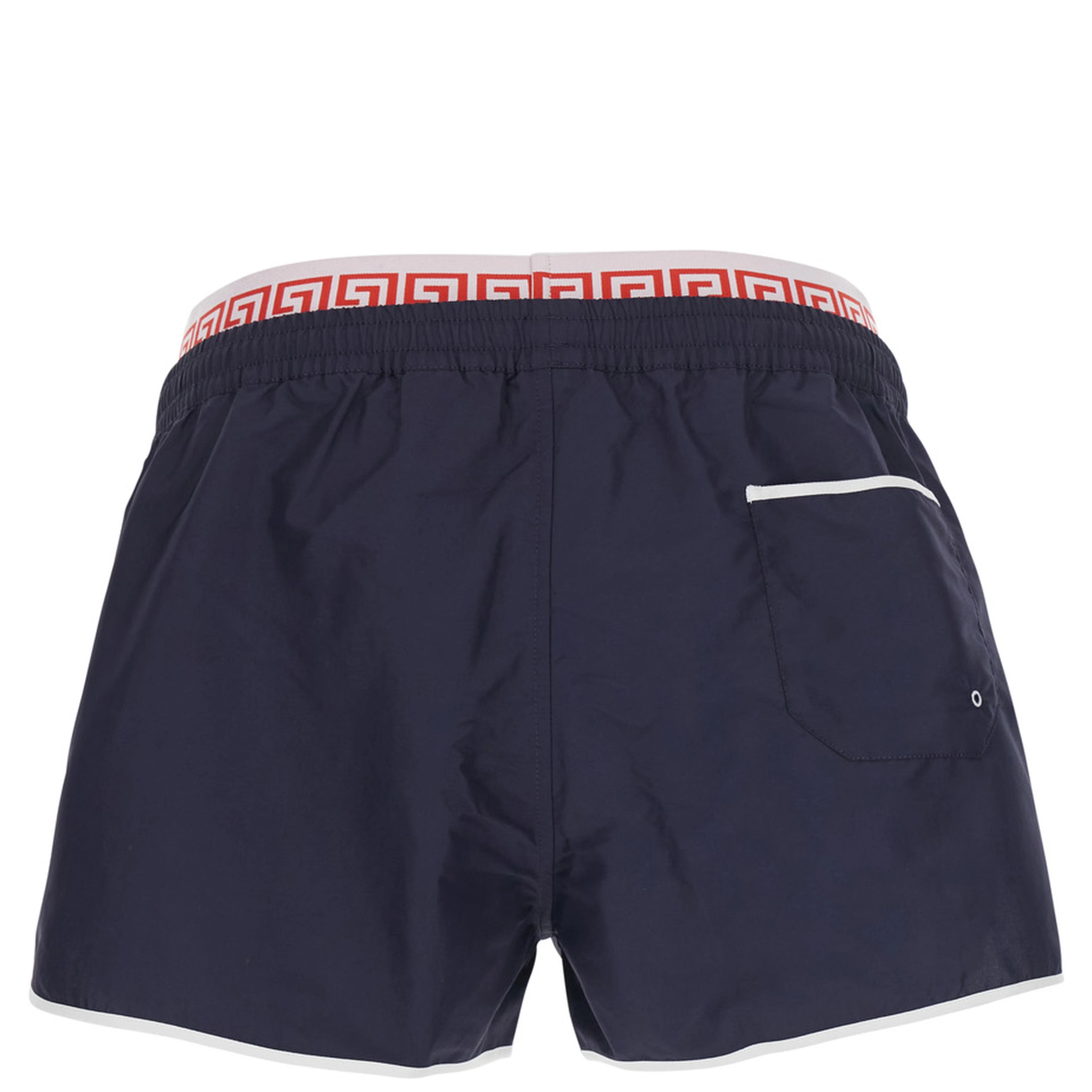Blue Swim shorts with logo band in Tech Fabric Men
