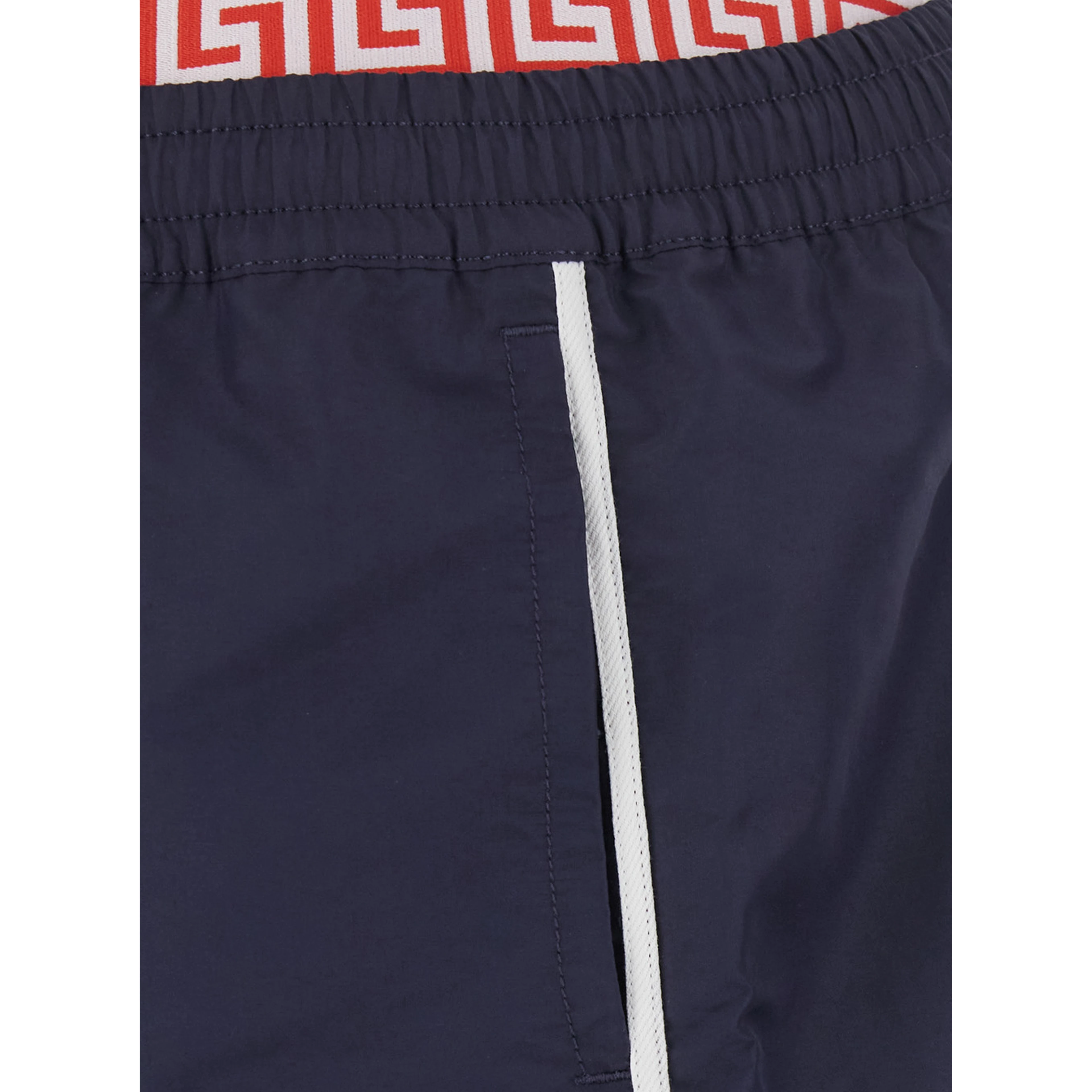 Blue Swim shorts with logo band in Tech Fabric Men