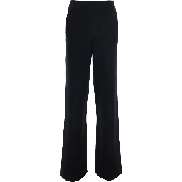 BALDO Black Pants with side pockets in blend wool Women