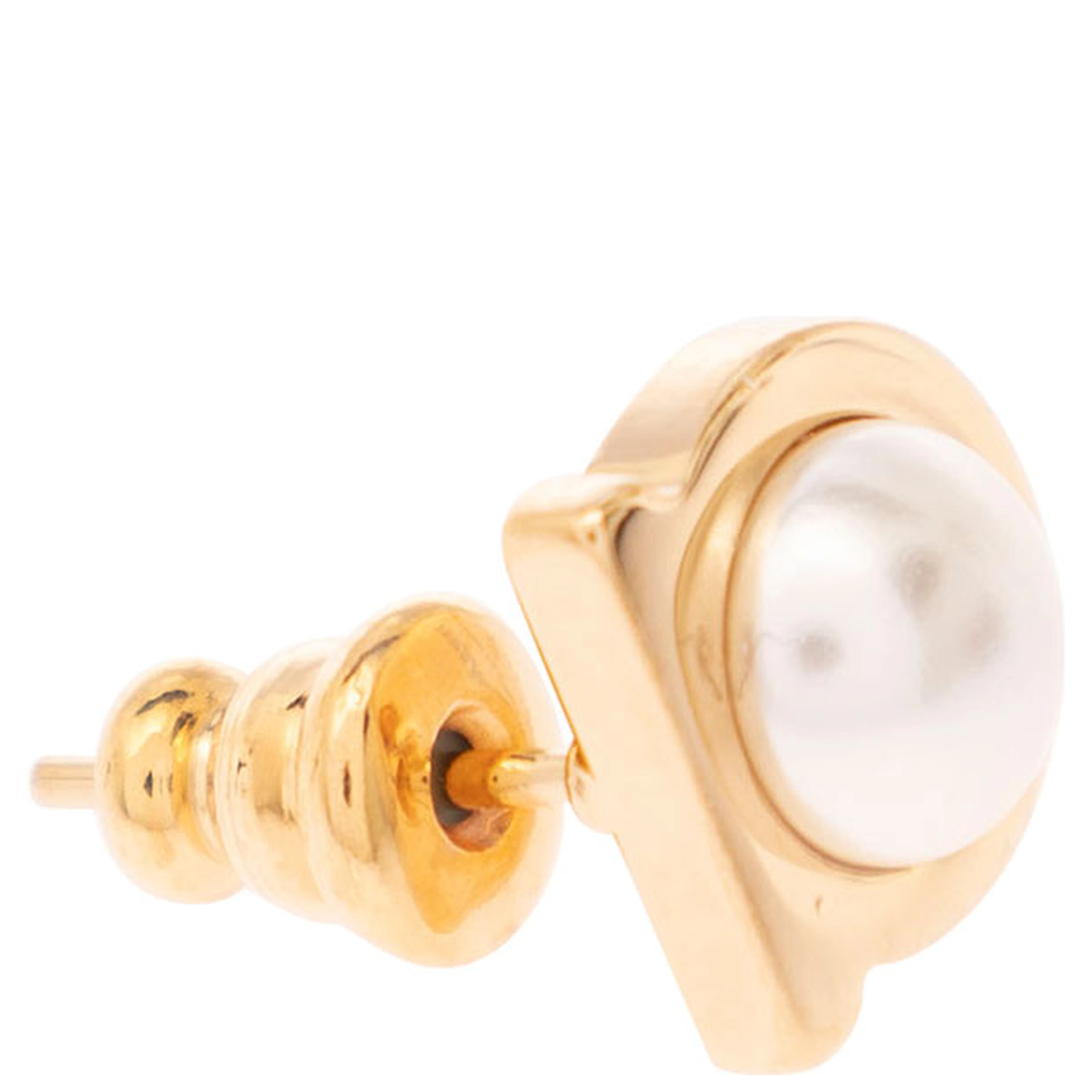 Gold Color Earrings with Hook Detail for Women
