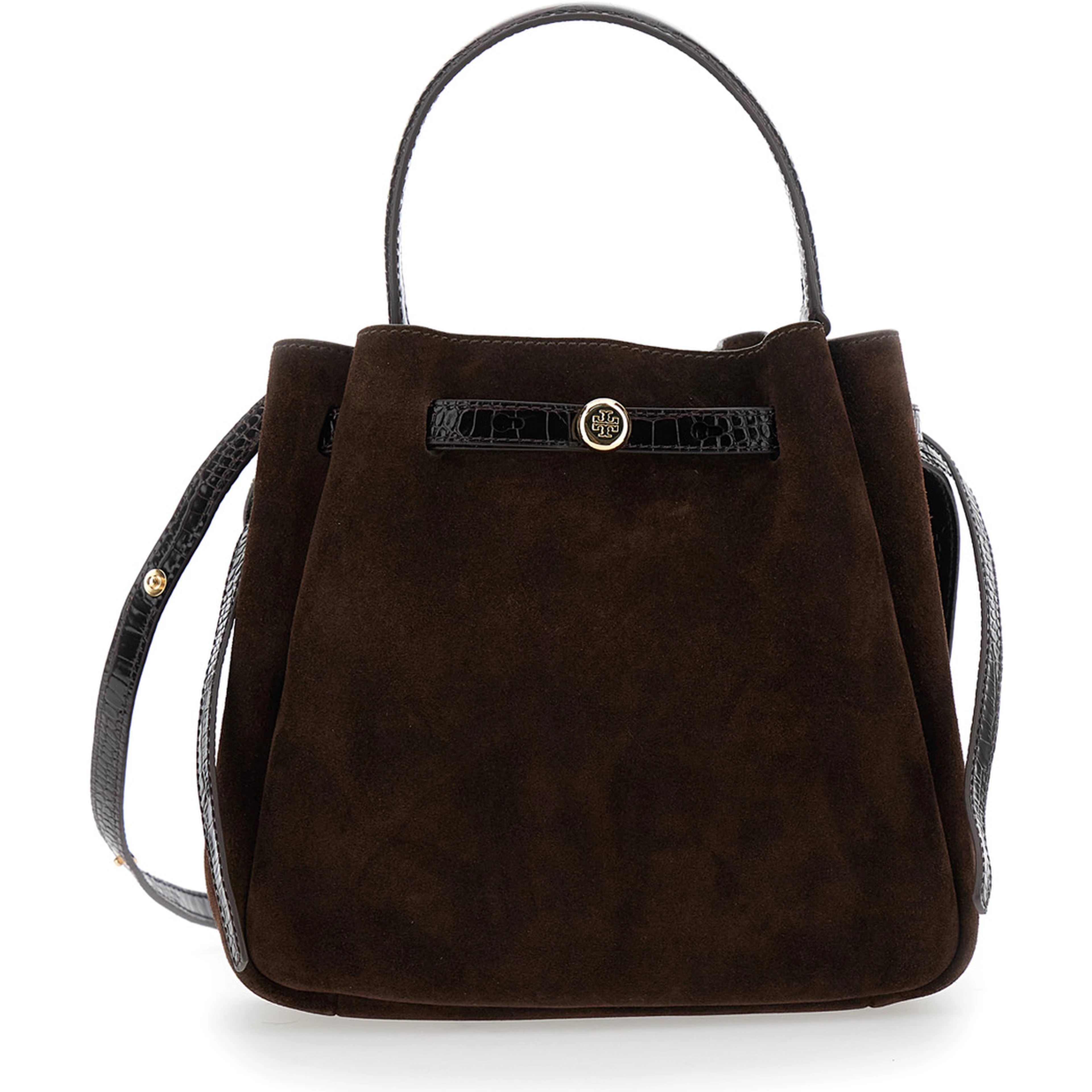 Handbag Romy Bucket with Brown Leather Handles