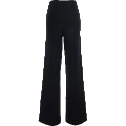 BALDO Black Pants with side pockets in blend wool Women