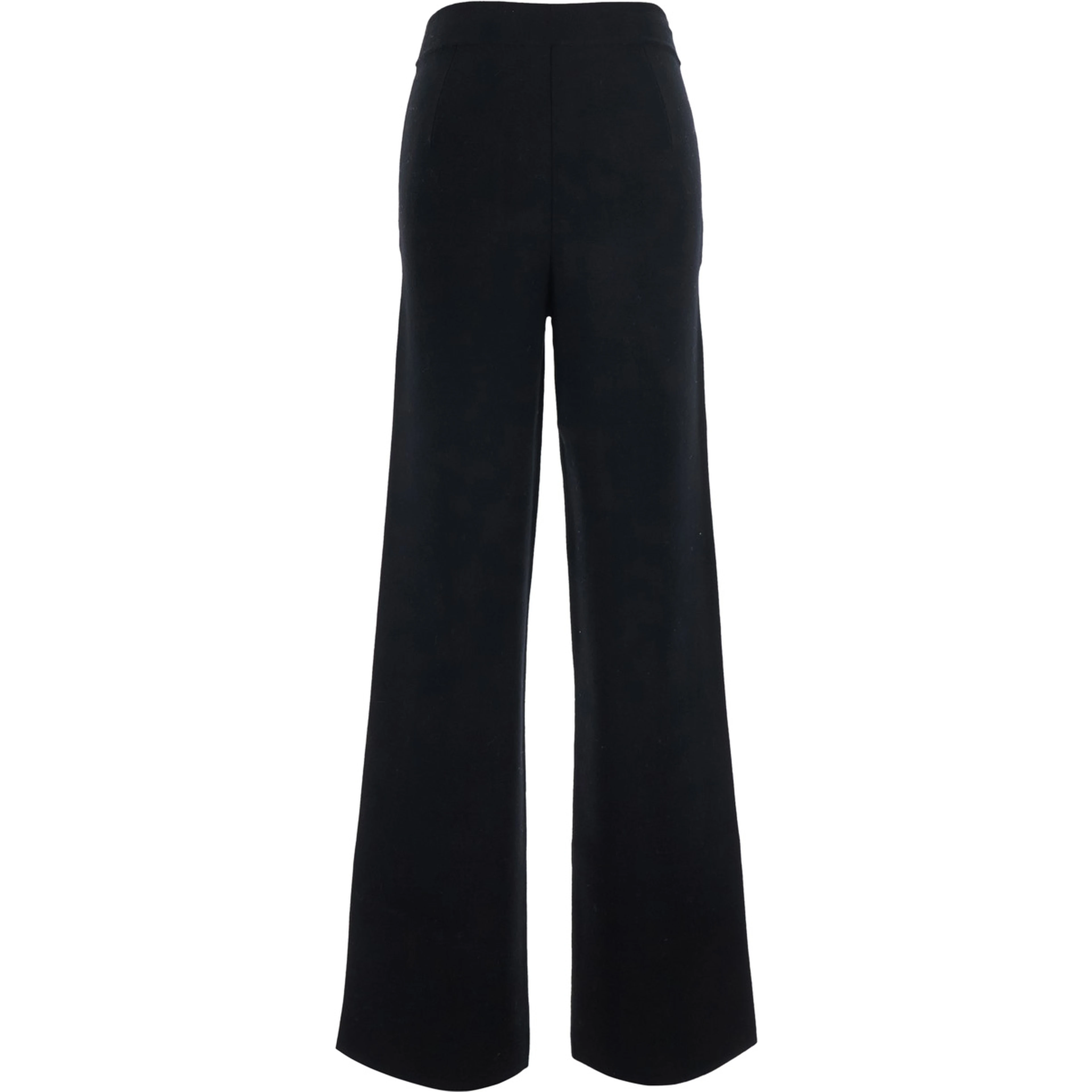 BALDO Black Pants with side pockets in blend wool Women