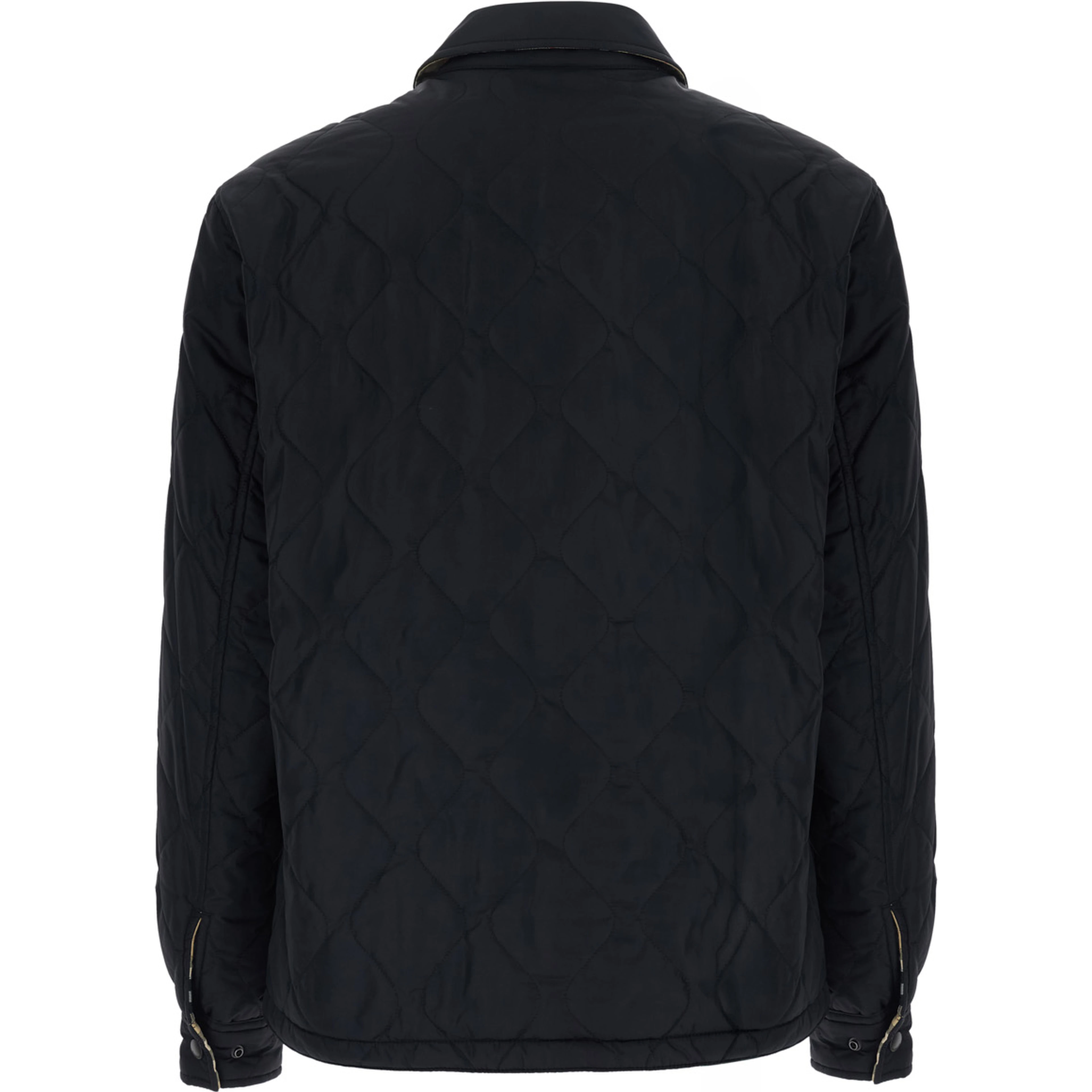 BRIGHTON Black Jacket with quilted motif and reversible design in Tech Fabric men