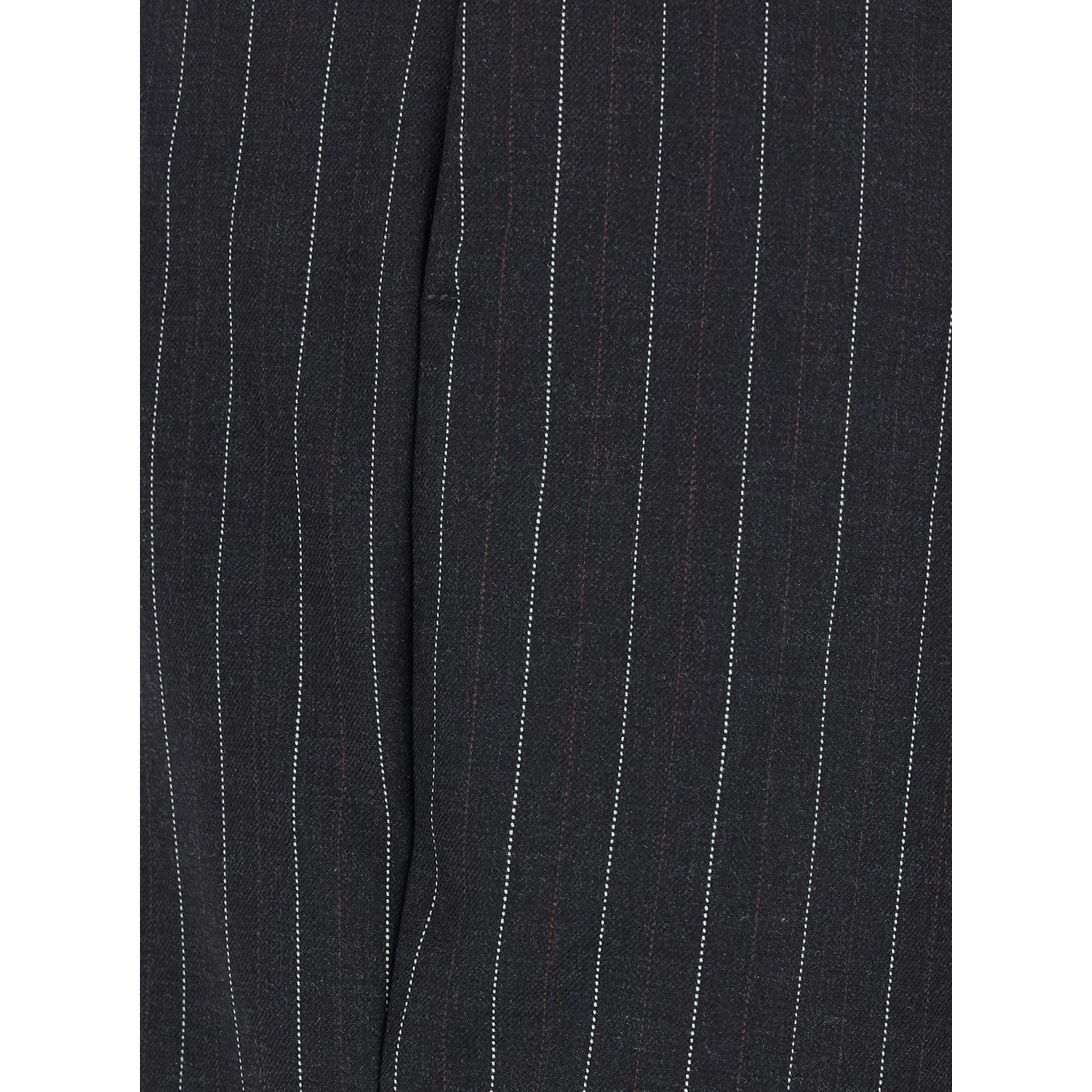 Lola grey Pants with all-over stripe motif in wool blend for women