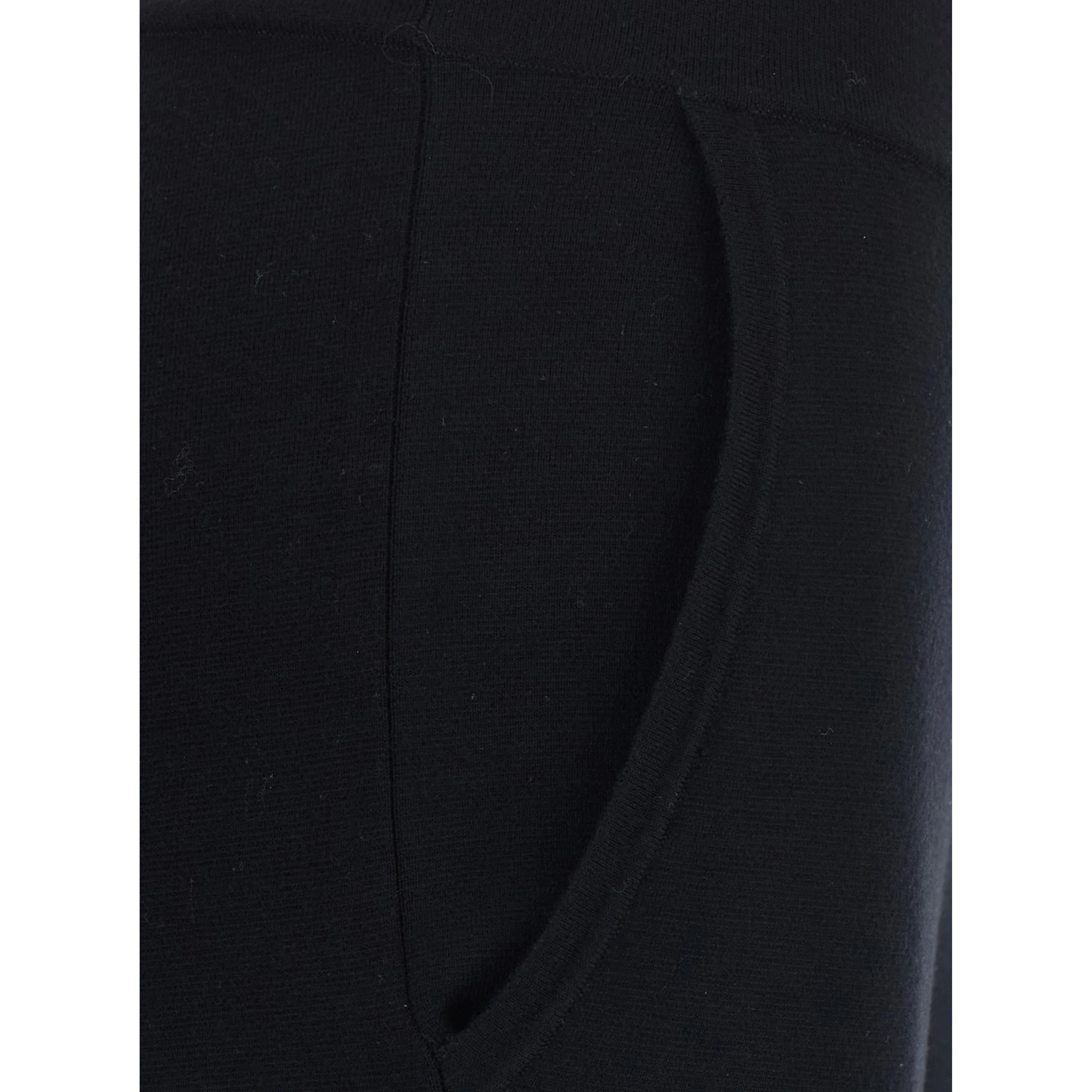 BALDO Black Pants with side pockets in blend wool Women