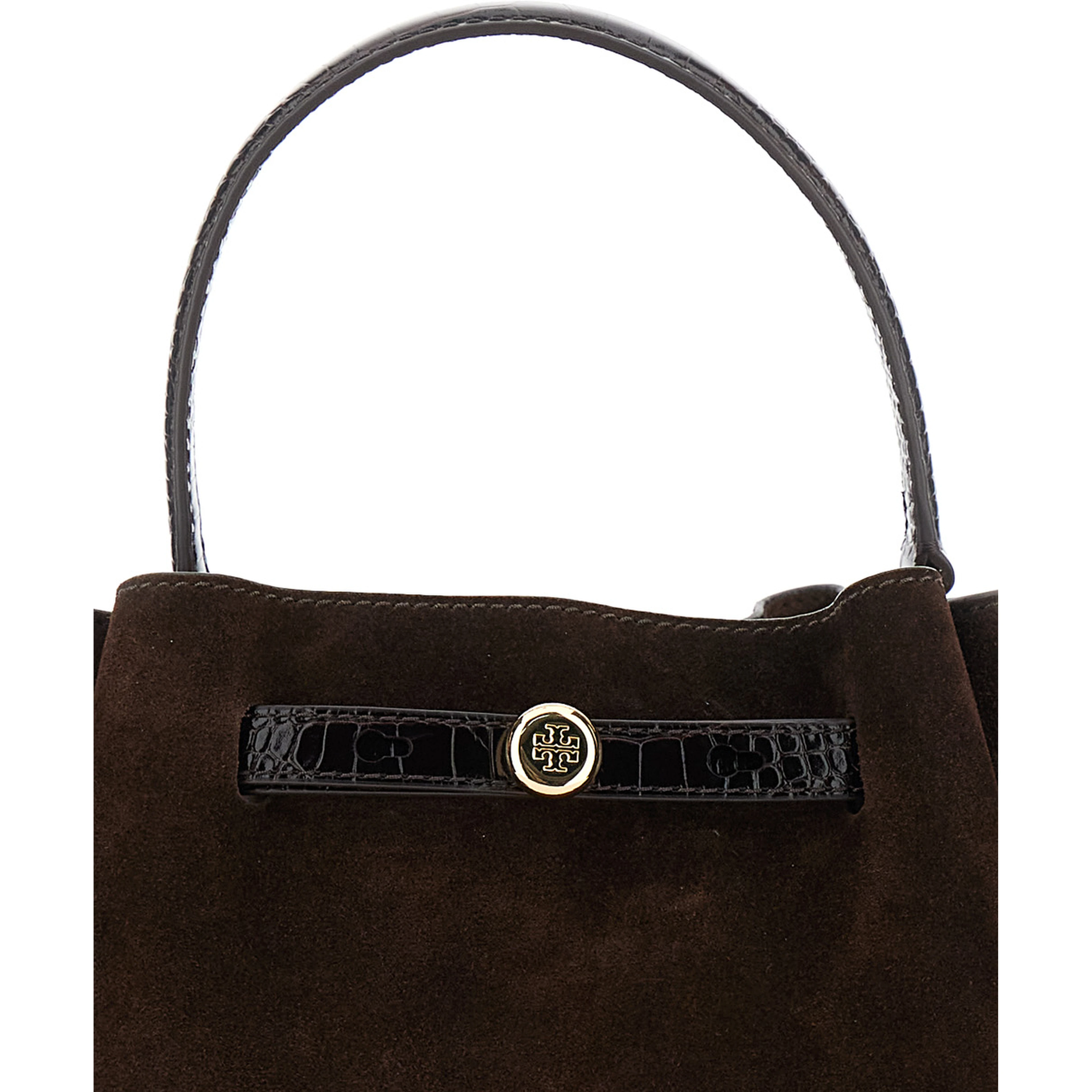 Handbag Romy Bucket with Brown Leather Handles