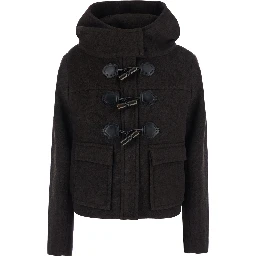 Peacoat Wool Mini Duffle Coat Brown
