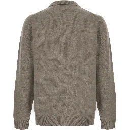 Heavy Cashmere Polo Collar Gray Women
