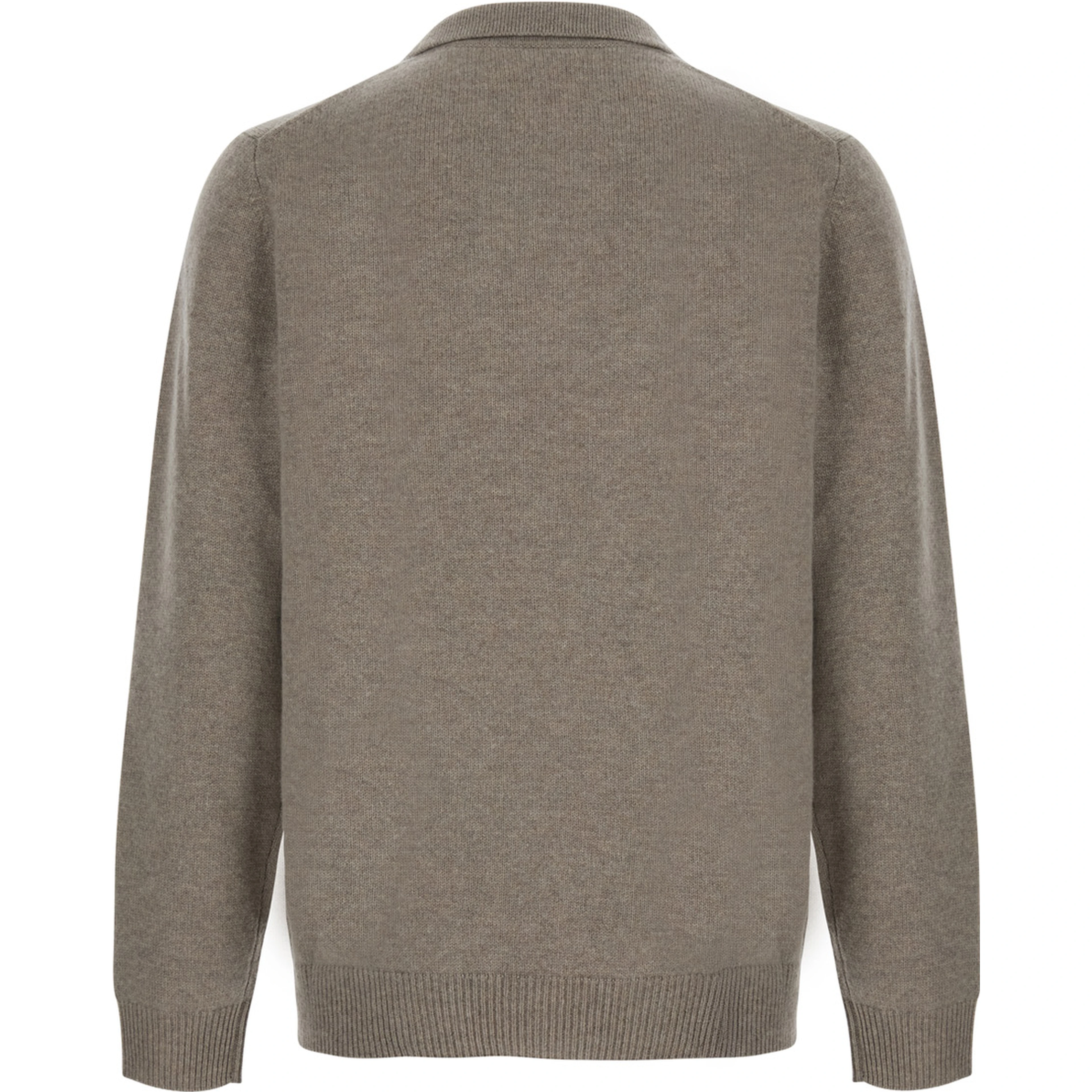 Heavy Cashmere Polo Collar Gray Women