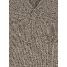 Heavy Cashmere Polo Collar Gray Women