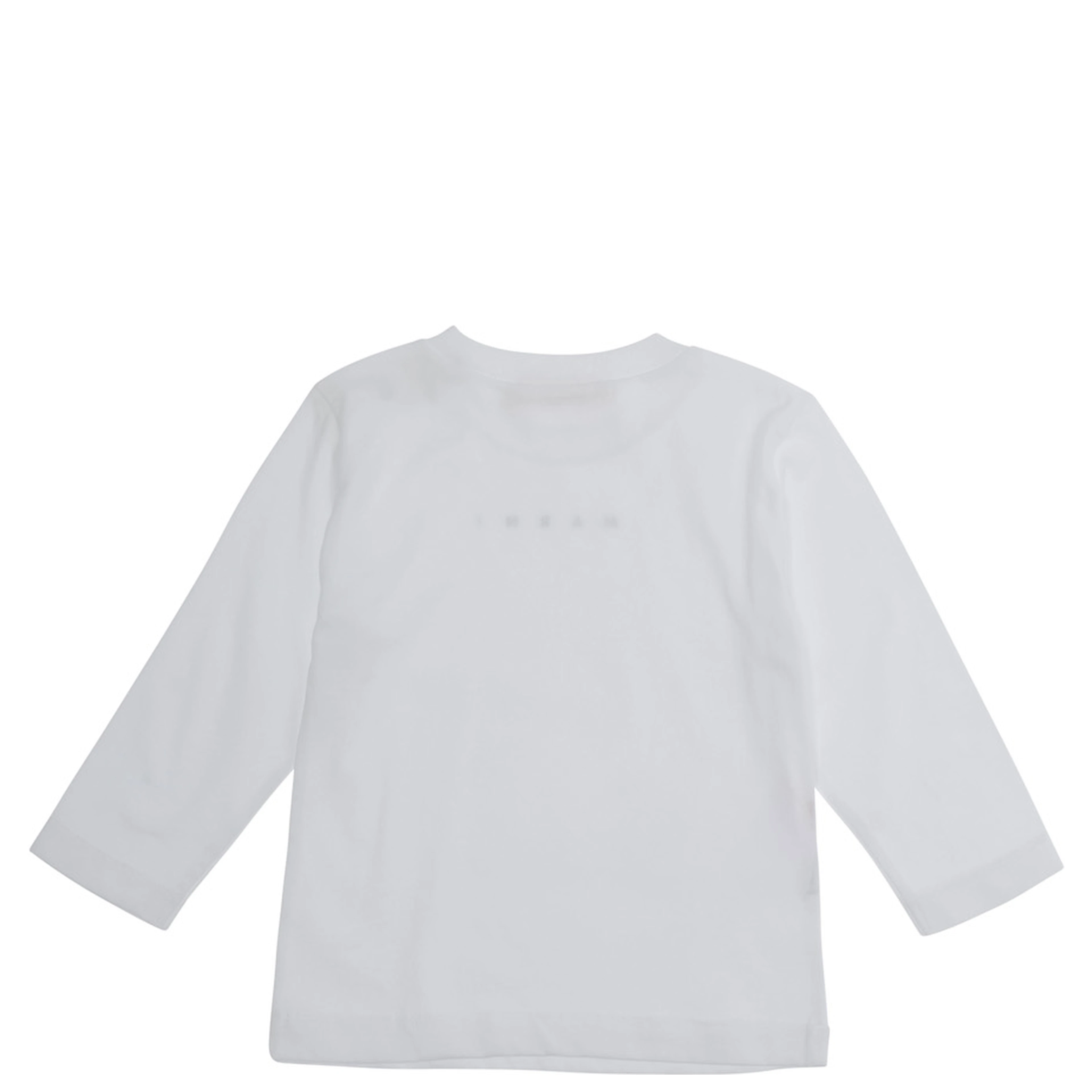white Long Sleeve T-shirt with logo on the front in cotton Boy