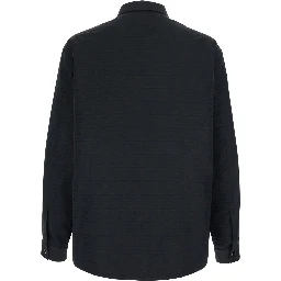 black Jacket with FF motif all-over tone on tone in Tech Fabric men
