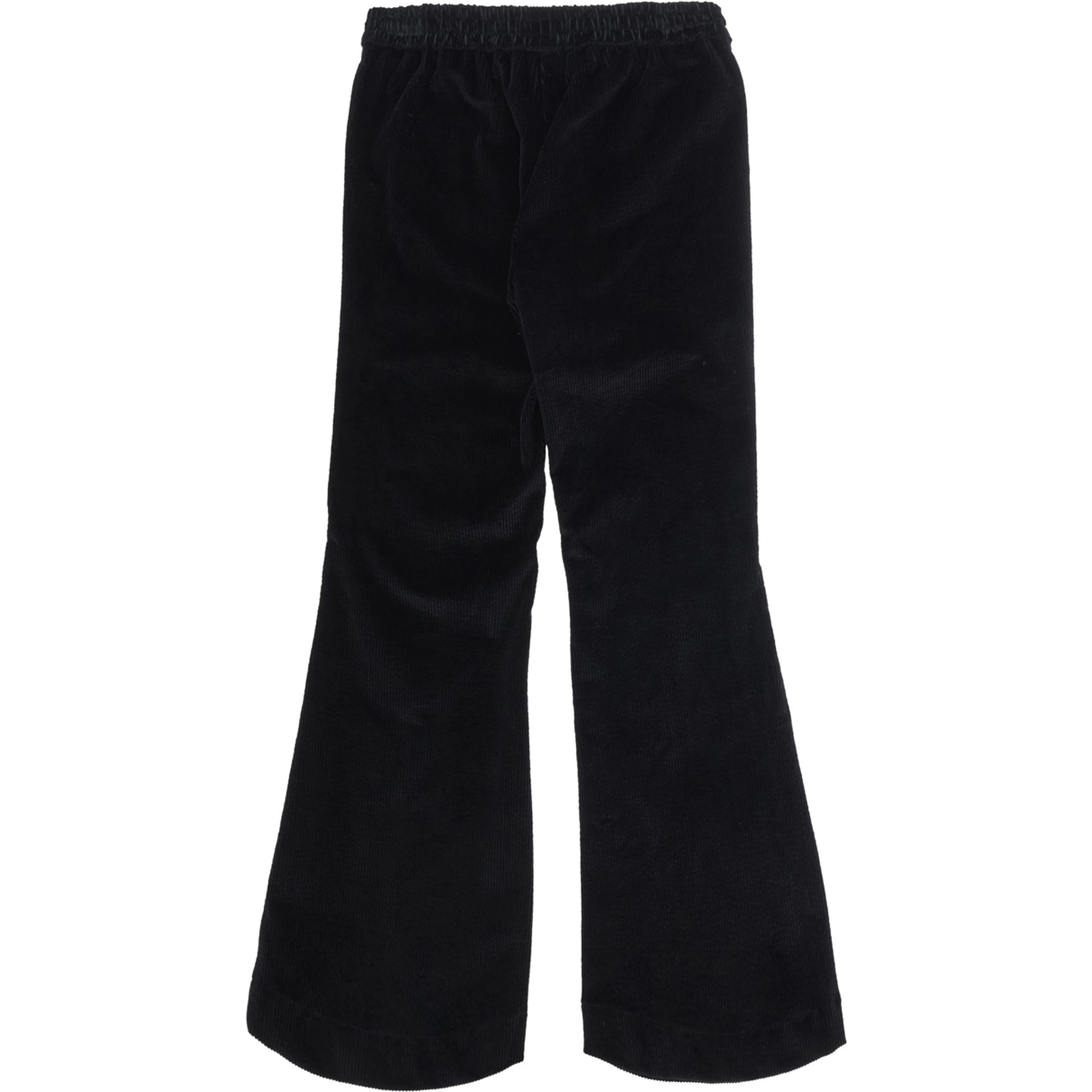 Diva Black Pants with heart detail on the front in corduroy Girl