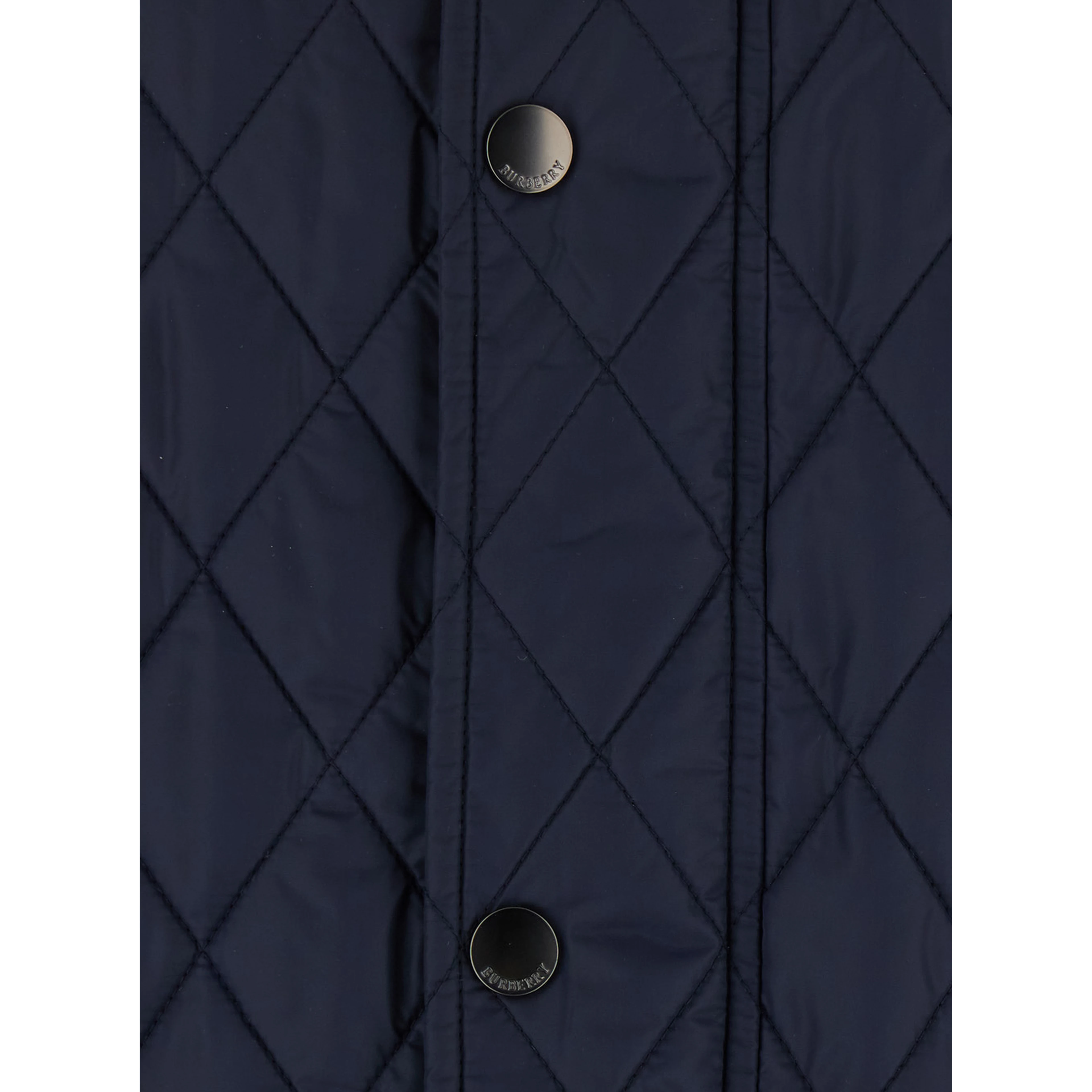 Blue Jackets with Quilting and Iconic Details in Tech Fabric Men