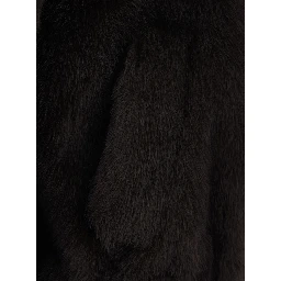Aspen Brown Jacket with hood and zip closure in faux-fur Women