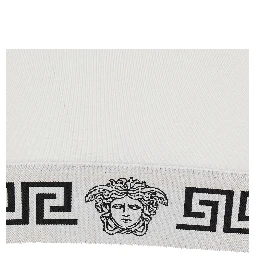 White Top with elasticized design and logo band in Cotton Women