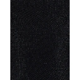 Black Long Dress with Wide Back Neckline and Applied Rhinestones in Fabric for Women
