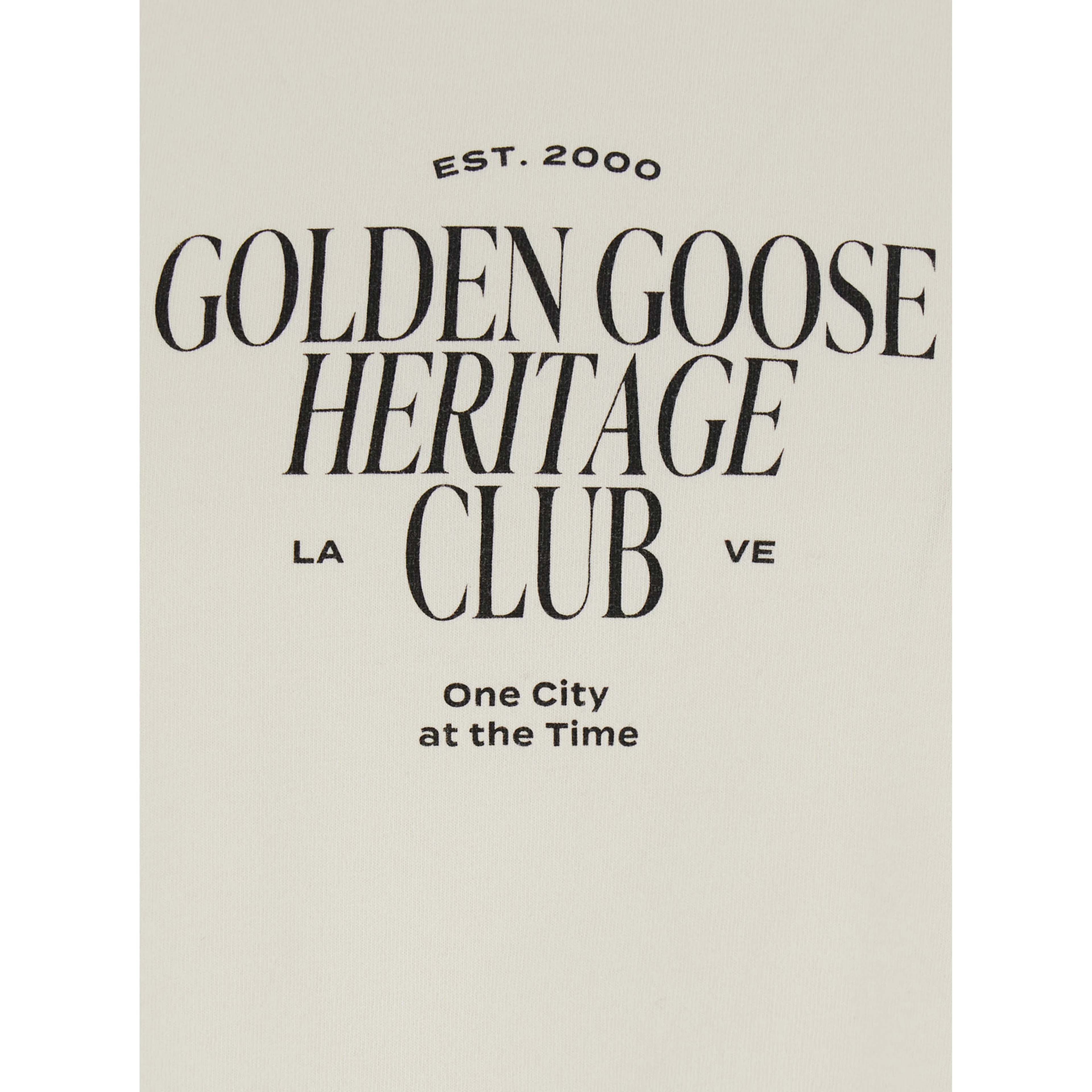 White Crew neck T-shirt with lettering print on the front in cotton for men