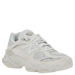 Gray Low-top Sneakers with Logo Patch on the Side and Perforated Design in Fabric Boy
