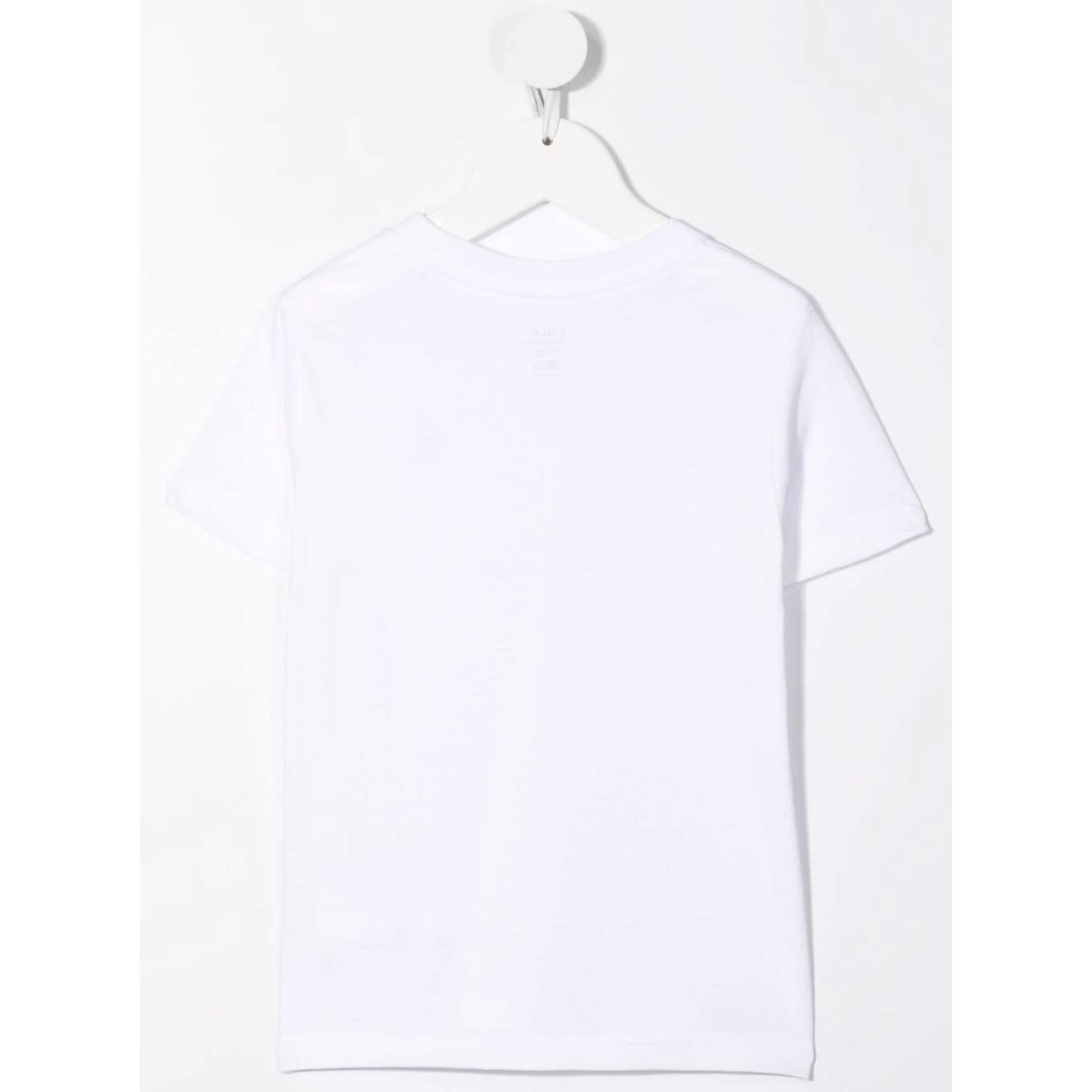 White T-Shirt Logo with Crew Neck and Short Sleeves for Women