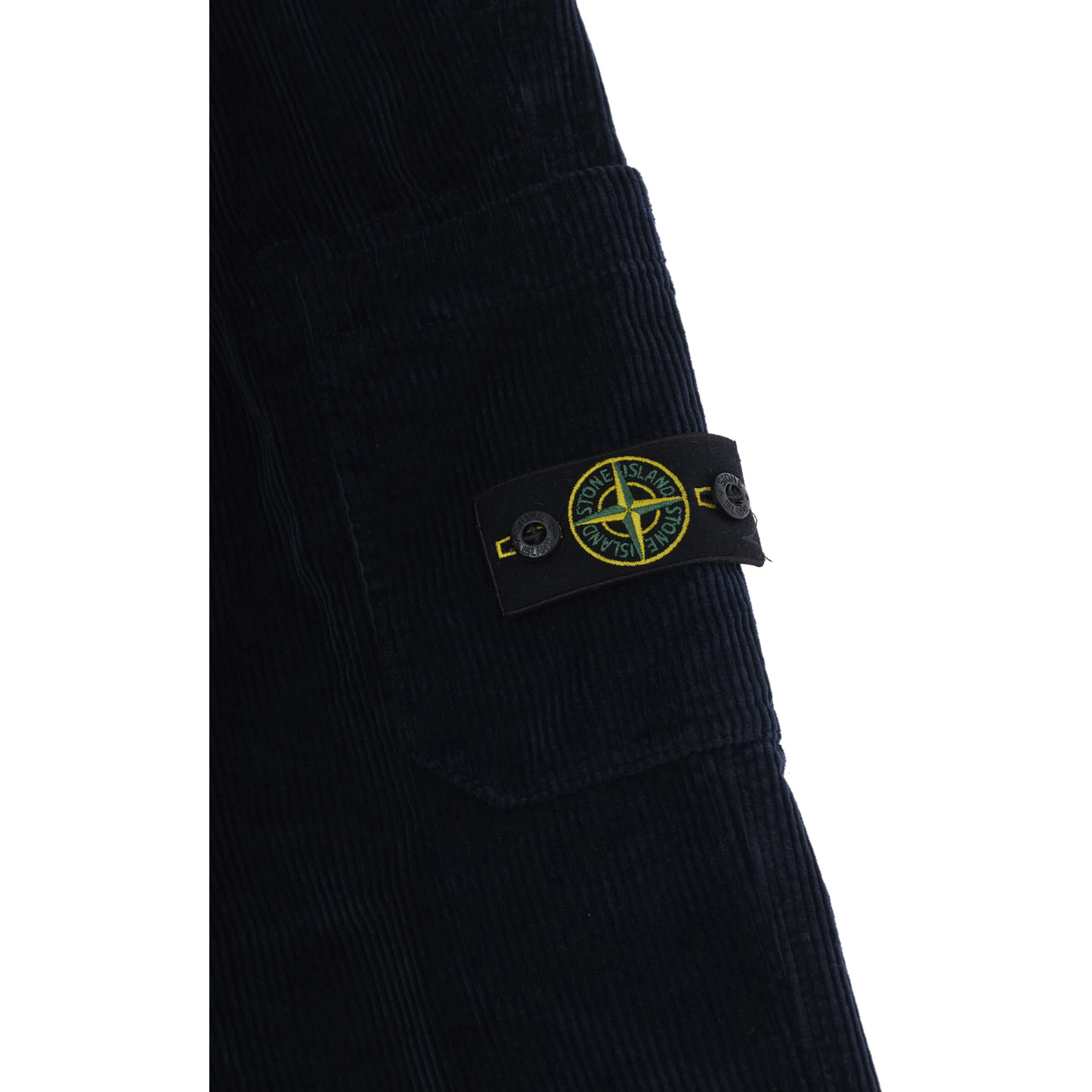 Blue Pants with elasticated waist and logo patch on the front in cotton boy