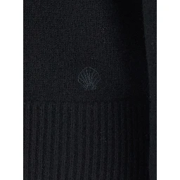OTIS Black Sweater with Contrasting Collar in Cashmere for Women