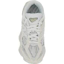 Gray Low-top Sneakers with Logo Patch on the Side and Perforated Design in Fabric Boy