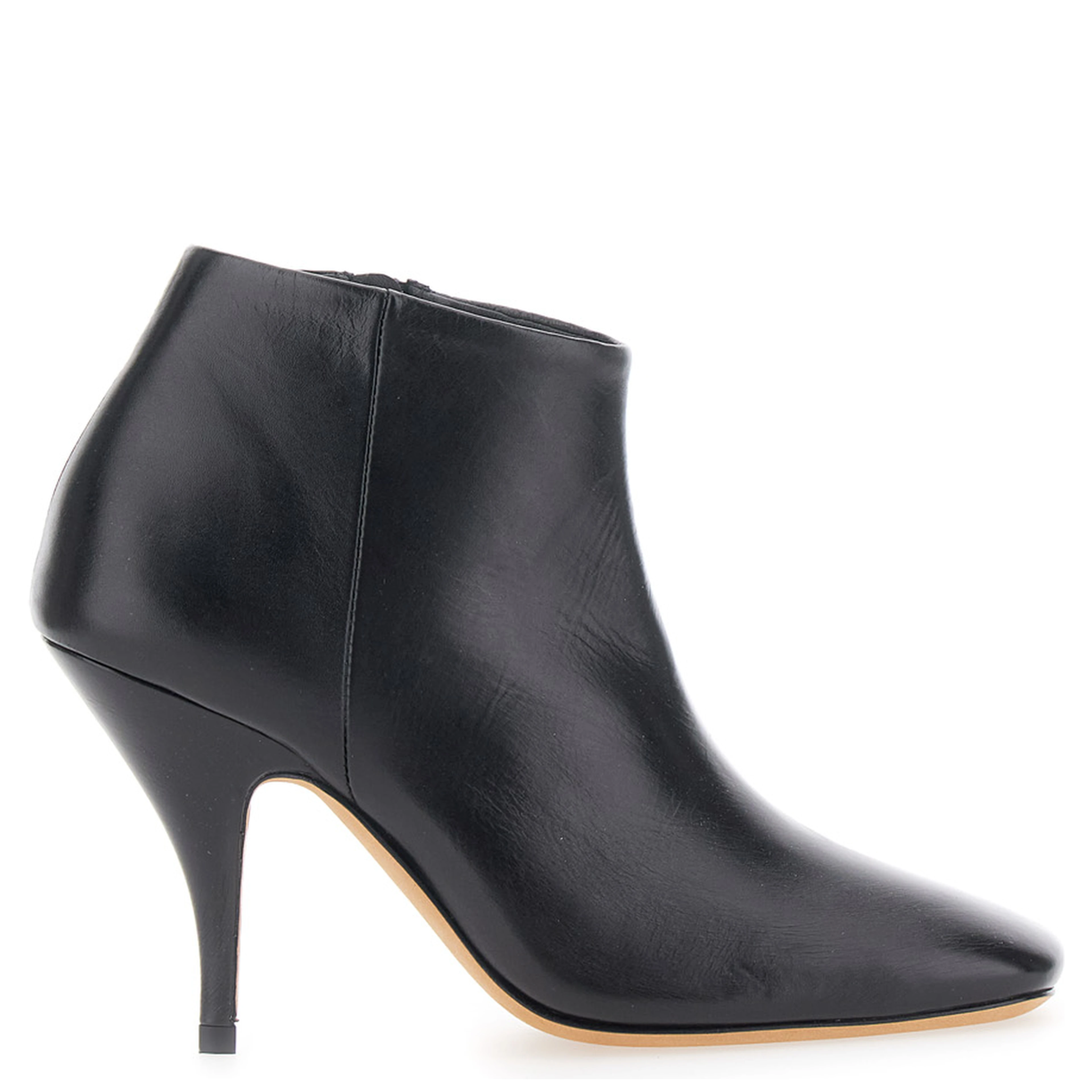 CREDO ANKLE BOOT with black lamb leather for women
